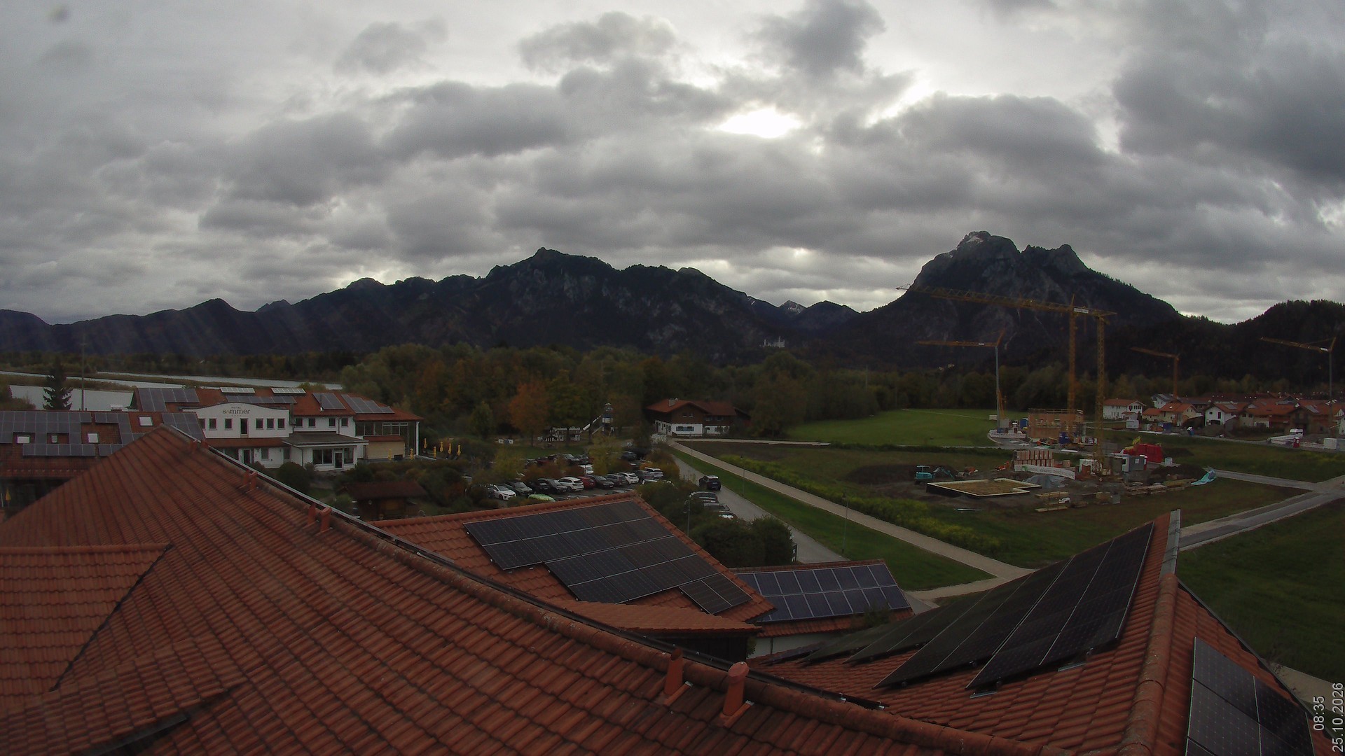 Archiv Foto Webcam Füssen: Ausblick vom Hotel Sommer