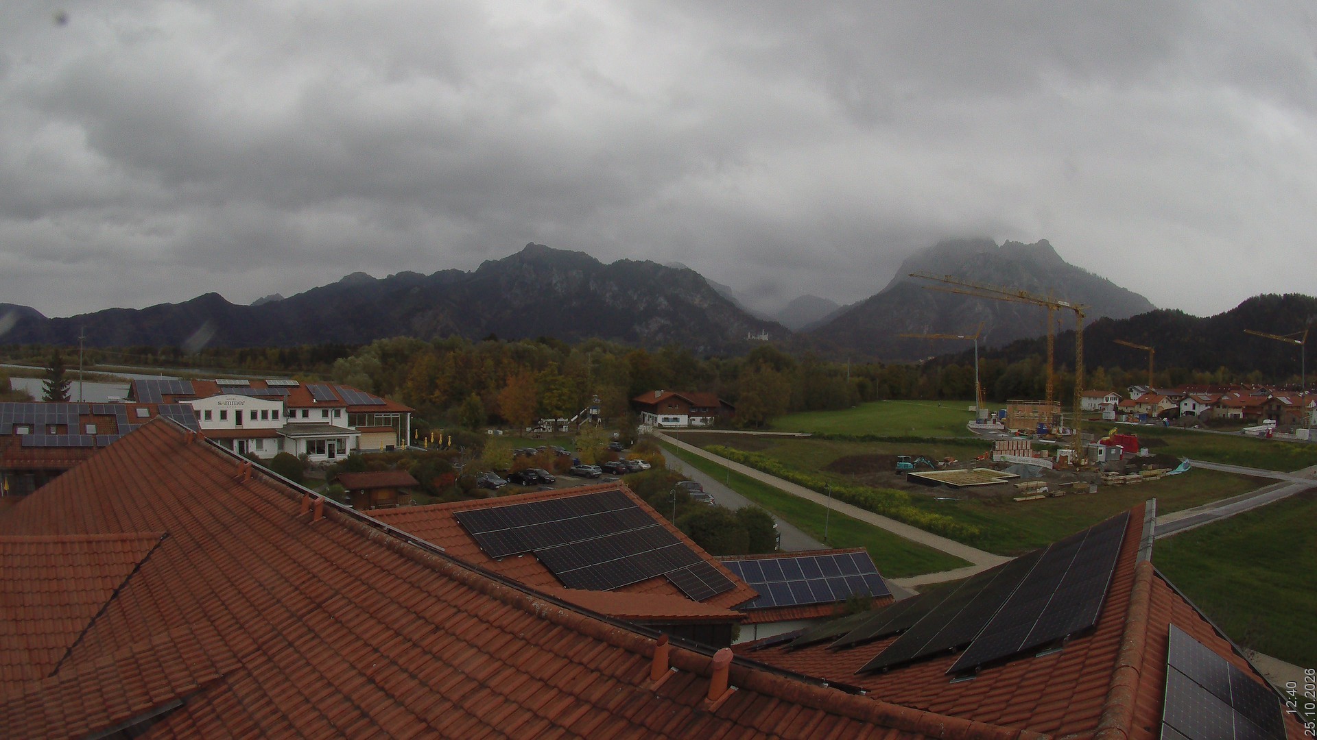 Archived image Webcam View from the Hotel Sommer (Allgäu)