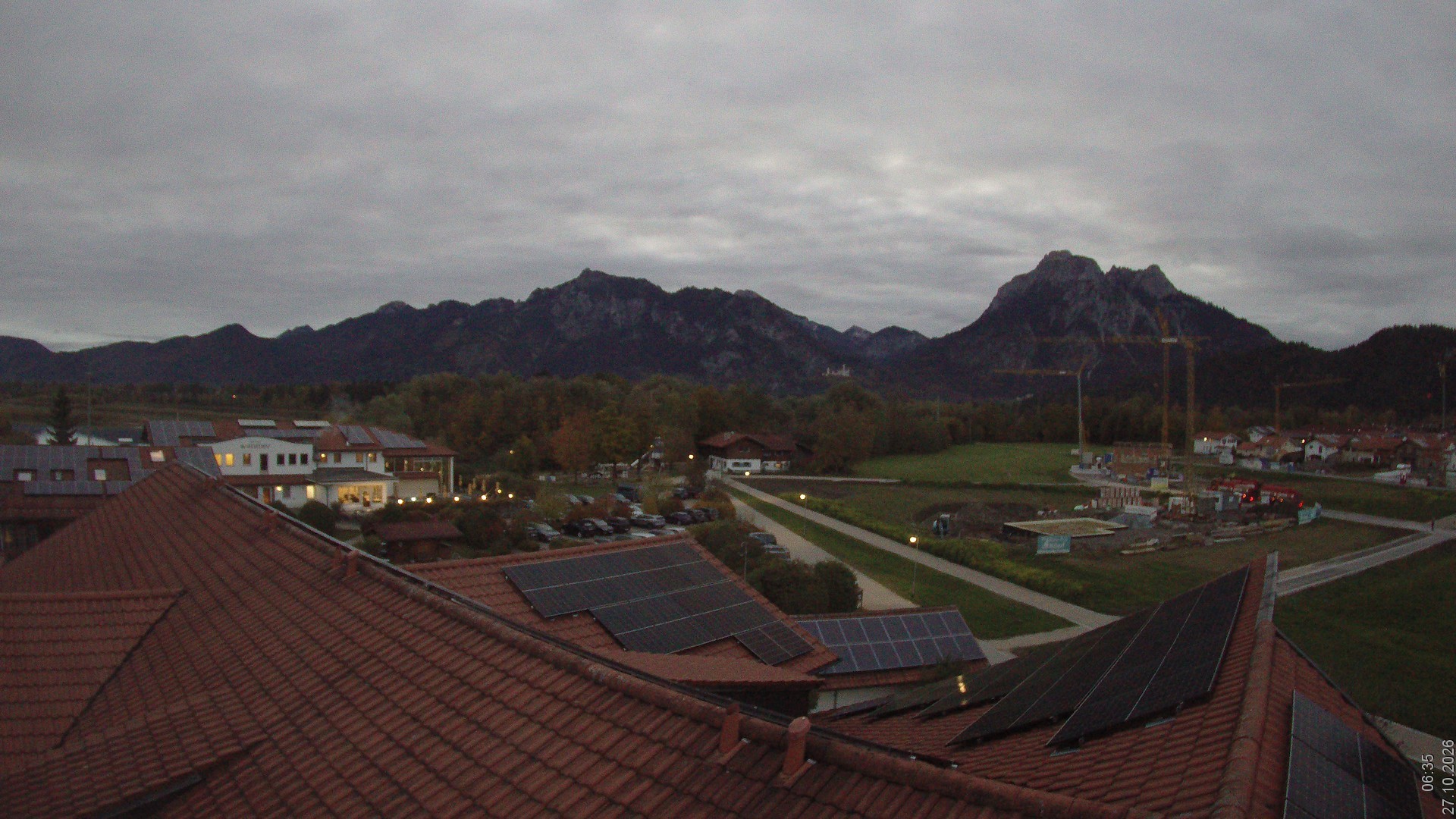 Archiv Foto Webcam Füssen: Ausblick vom Hotel Sommer