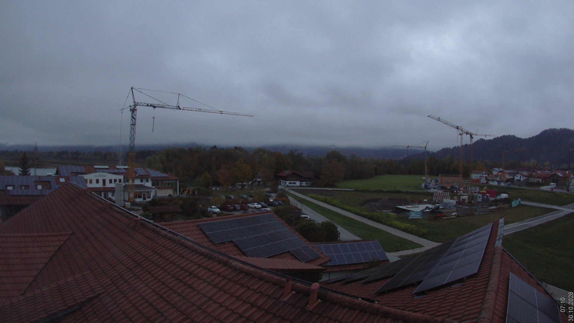 Archiv Foto Webcam Füssen: Ausblick vom Hotel Sommer