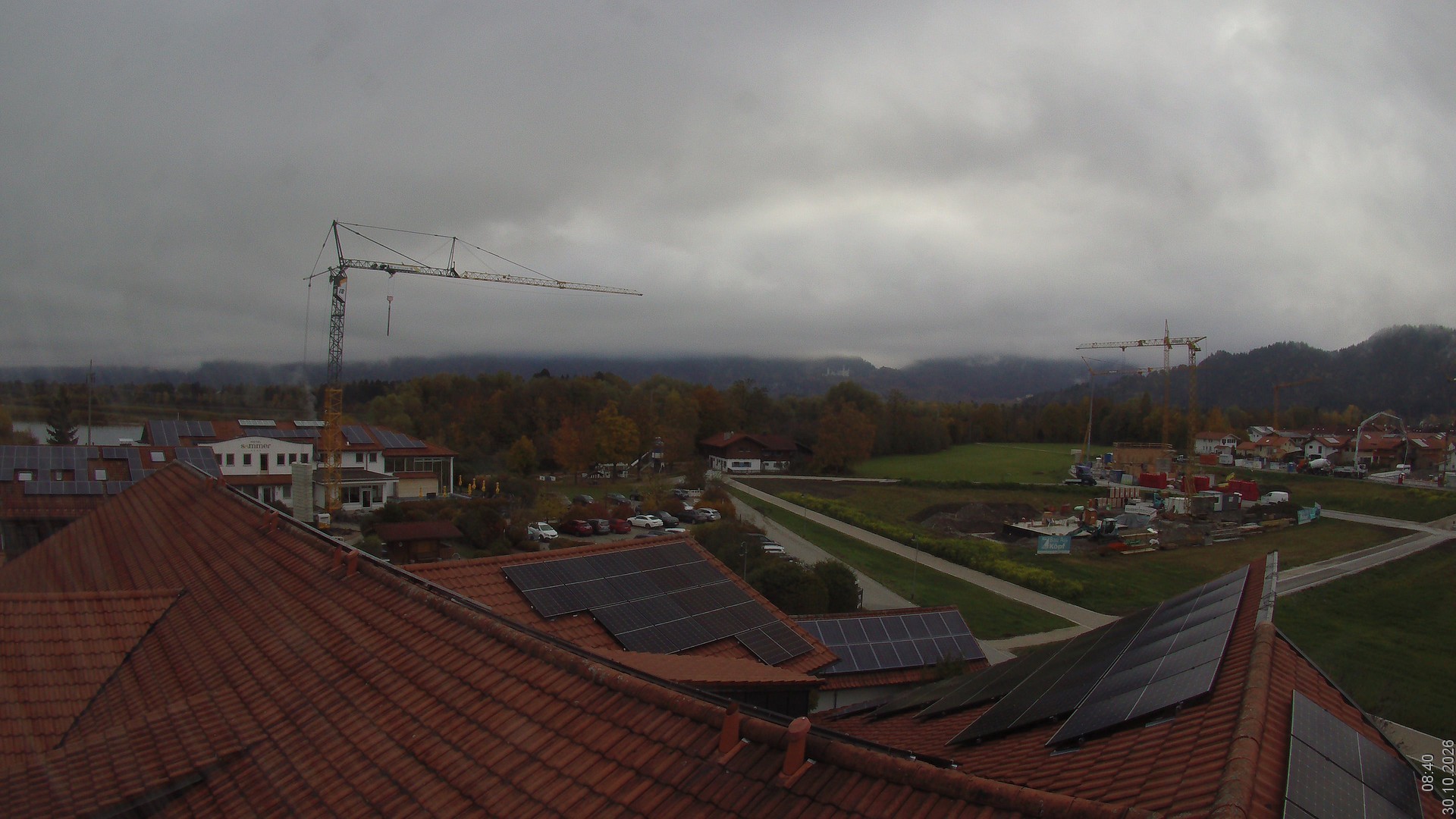 Archiv Foto Webcam Füssen: Ausblick vom Hotel Sommer