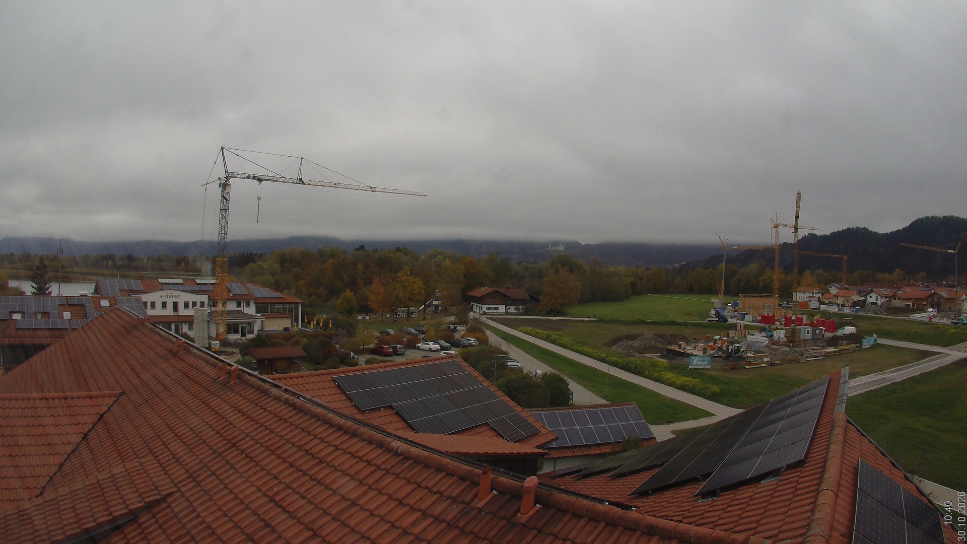 Archiv Foto Webcam Füssen: Ausblick vom Hotel Sommer