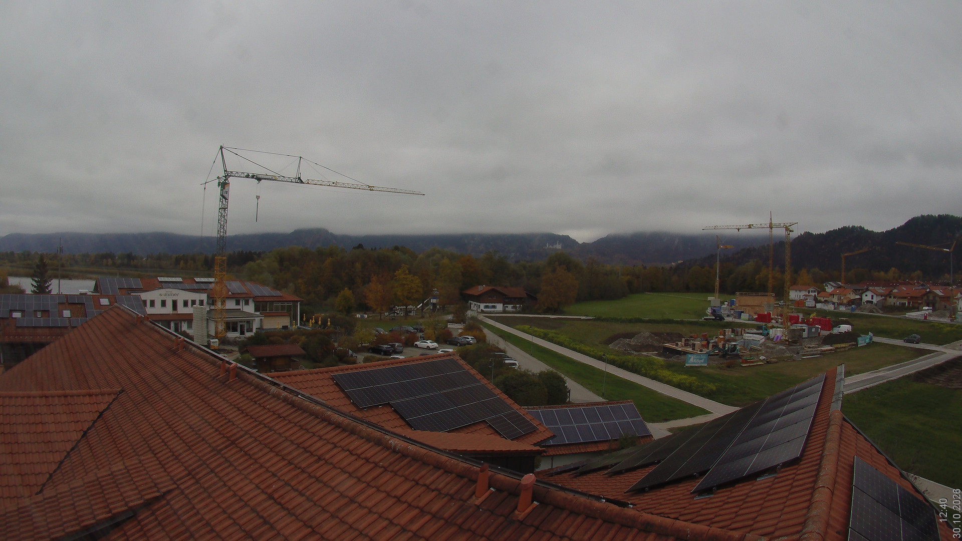 Archiv Foto Webcam Füssen: Ausblick vom Hotel Sommer