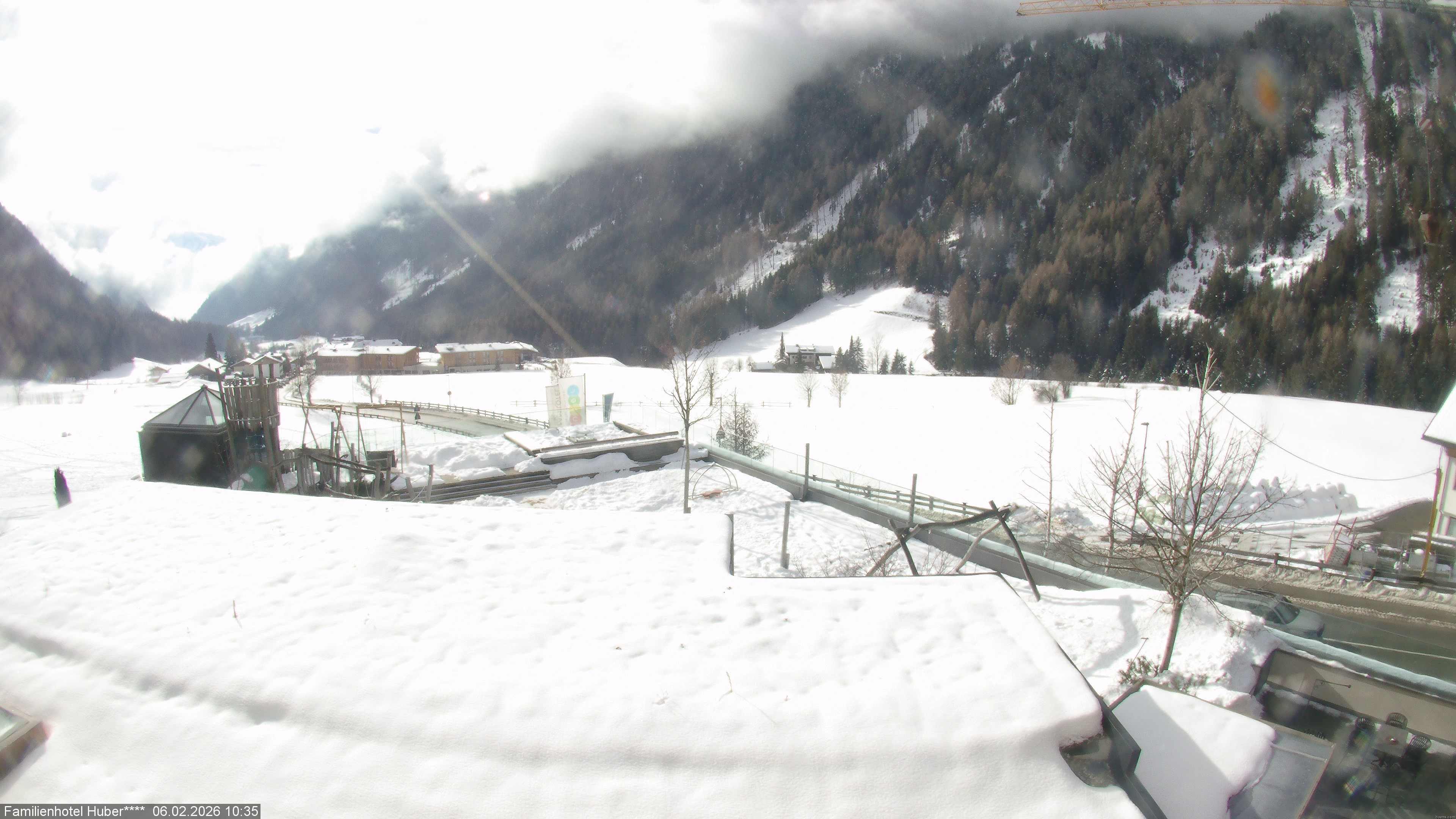 Archived image Webcam Family Hotel Huber (South Tyrol)