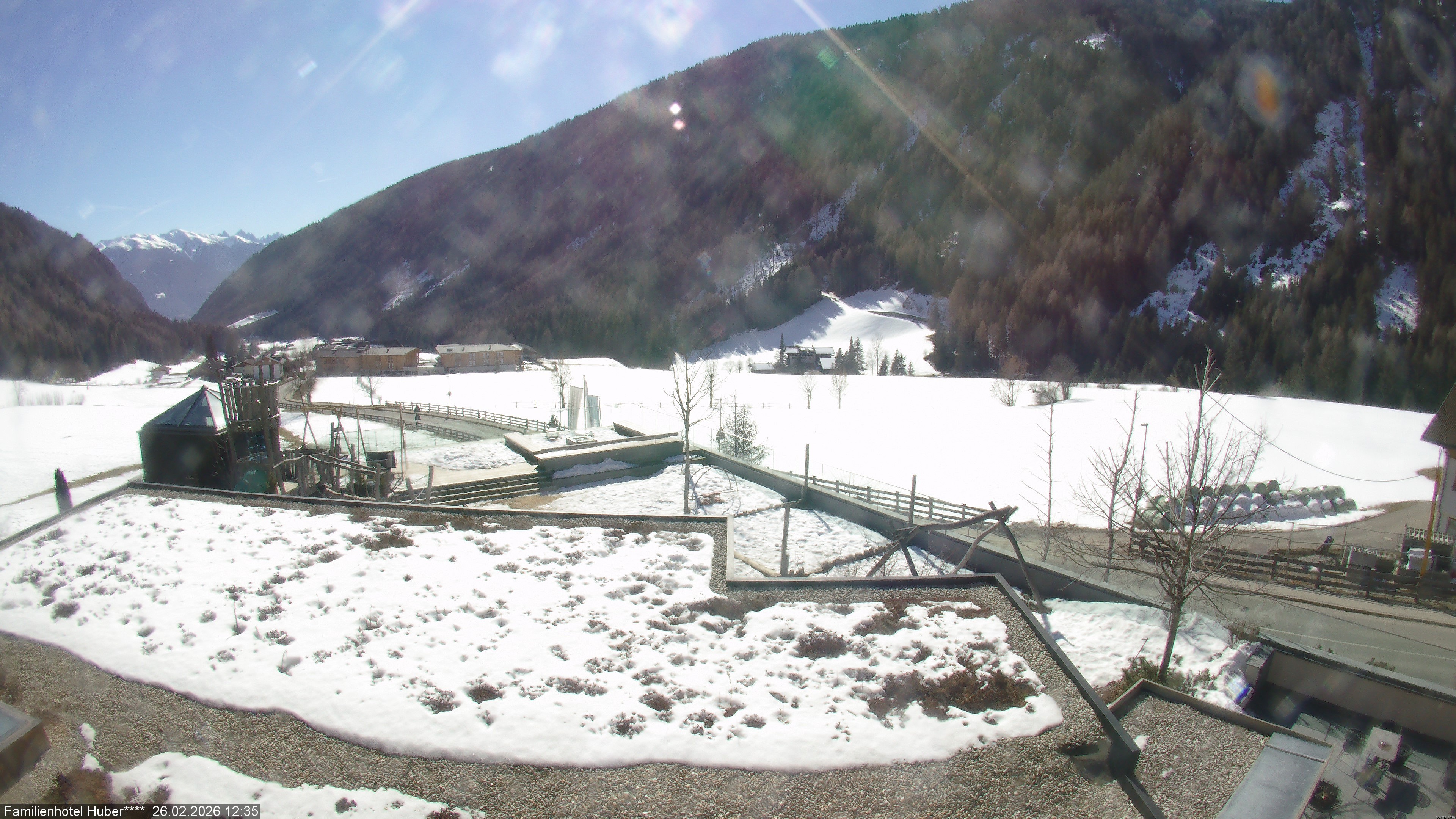 Archived image Webcam Family Hotel Huber (South Tyrol)