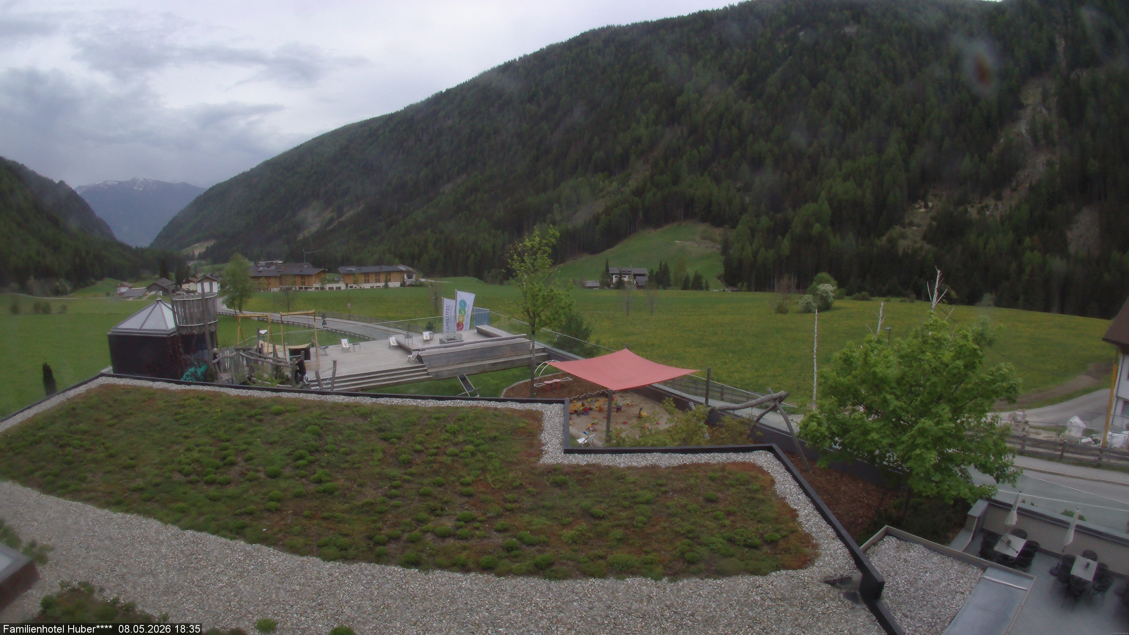 Archived image Webcam Family Hotel Huber (South Tyrol)