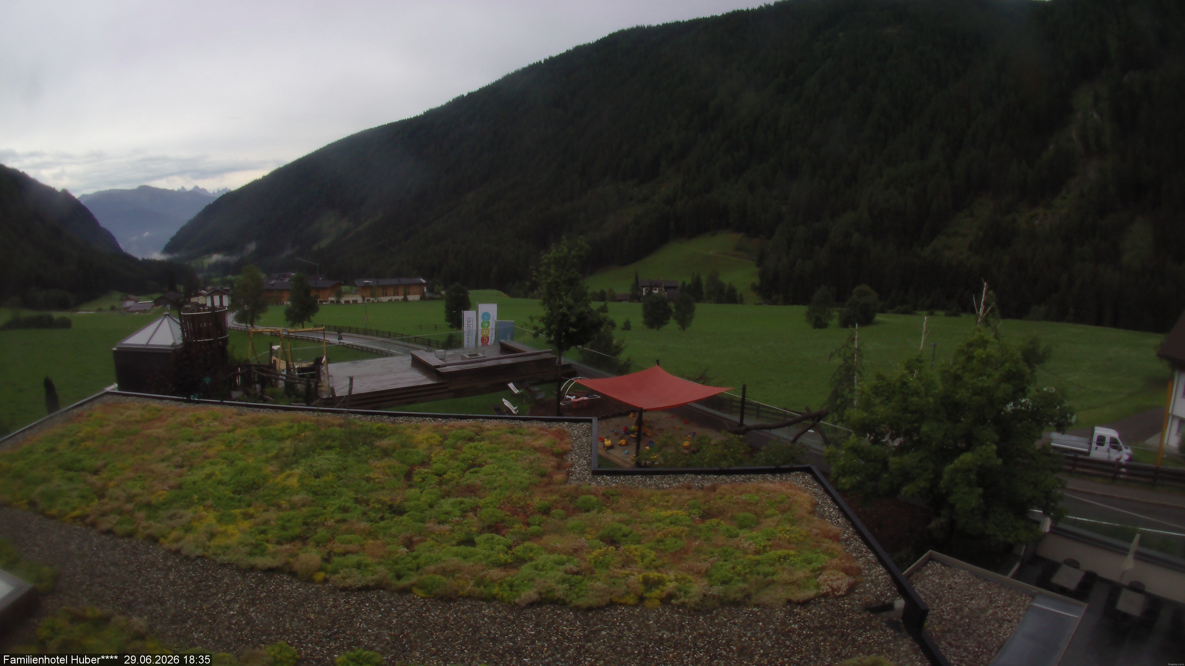 Archived image Webcam Family Hotel Huber (South Tyrol)