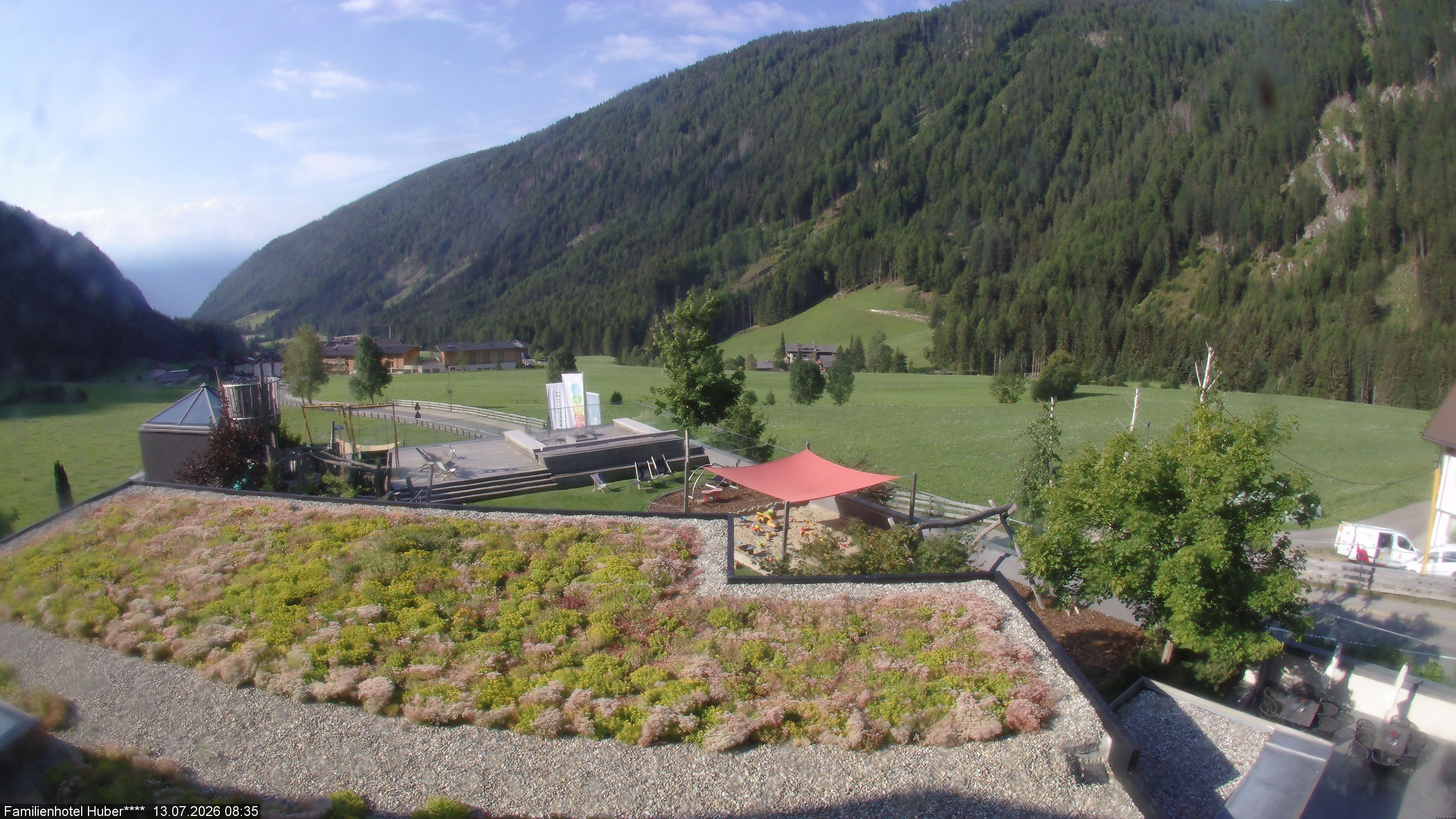 Archived image Webcam Family Hotel Huber (South Tyrol)