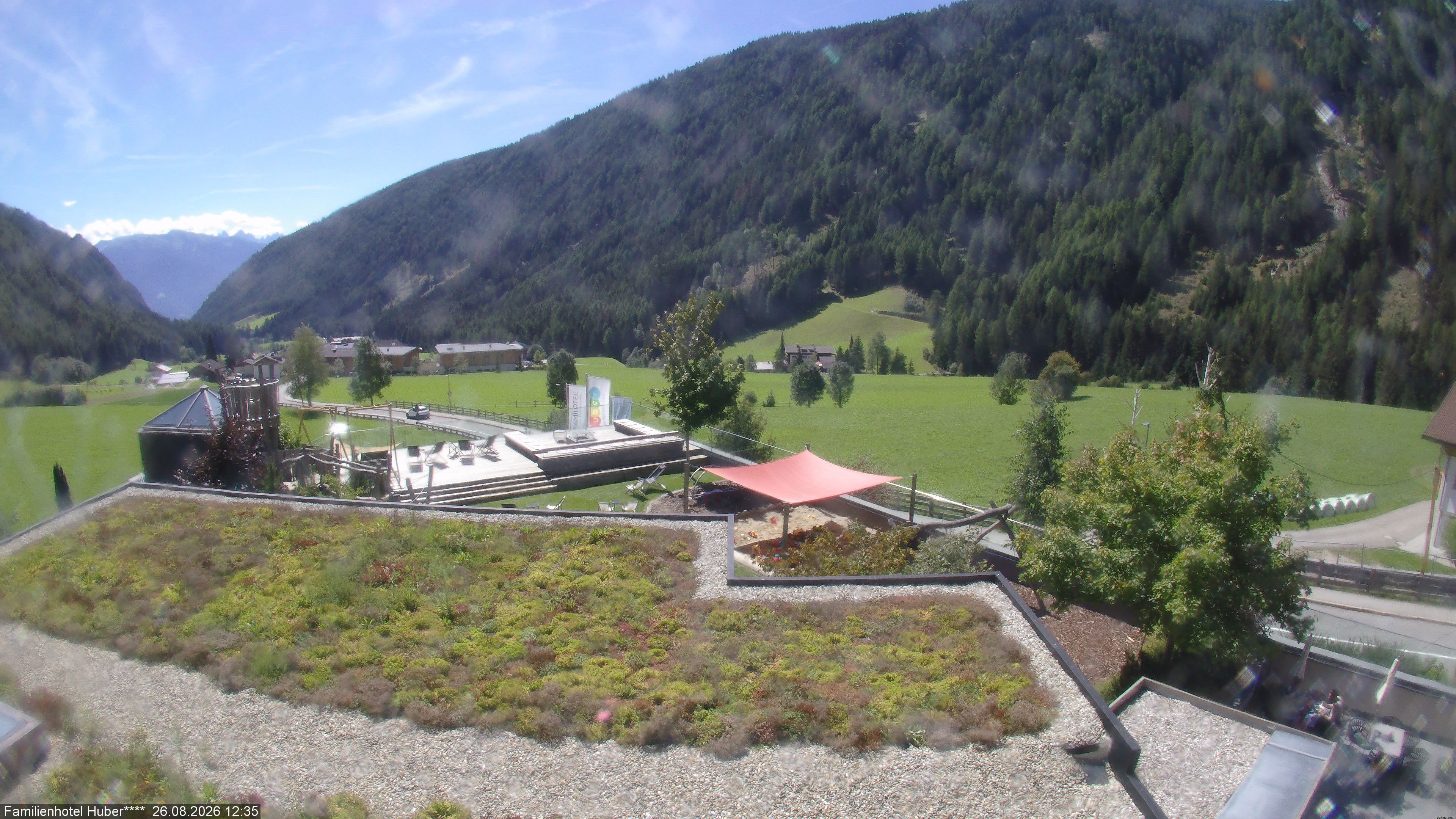 Archived image Webcam Family Hotel Huber (South Tyrol)