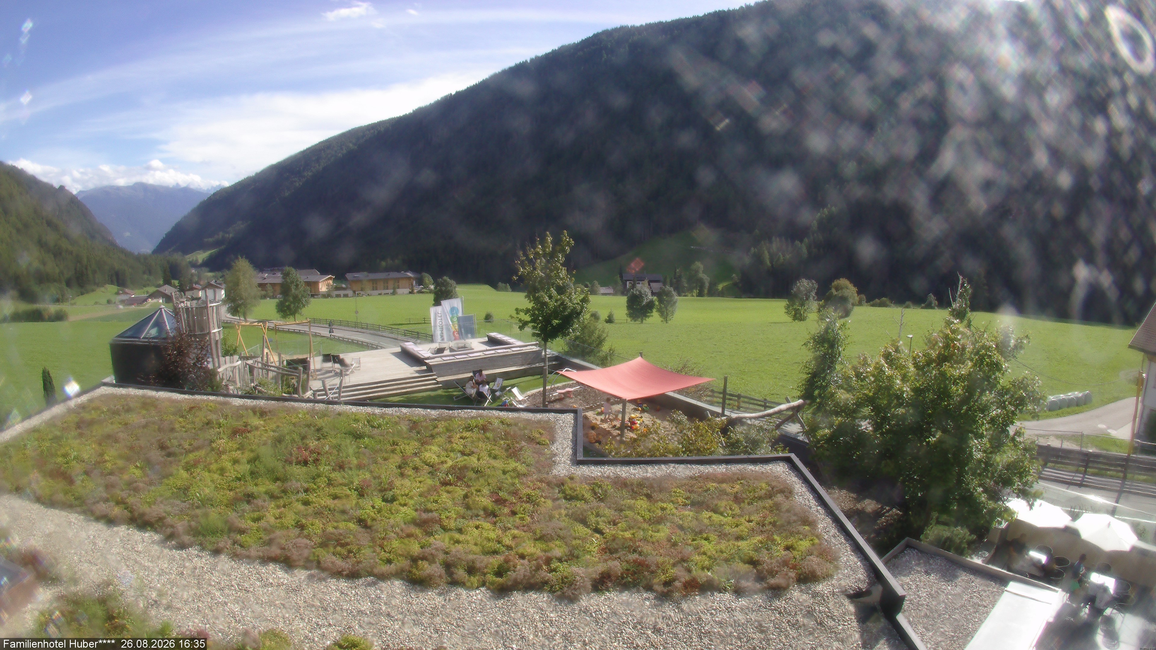 Archived image Webcam Family Hotel Huber (South Tyrol)