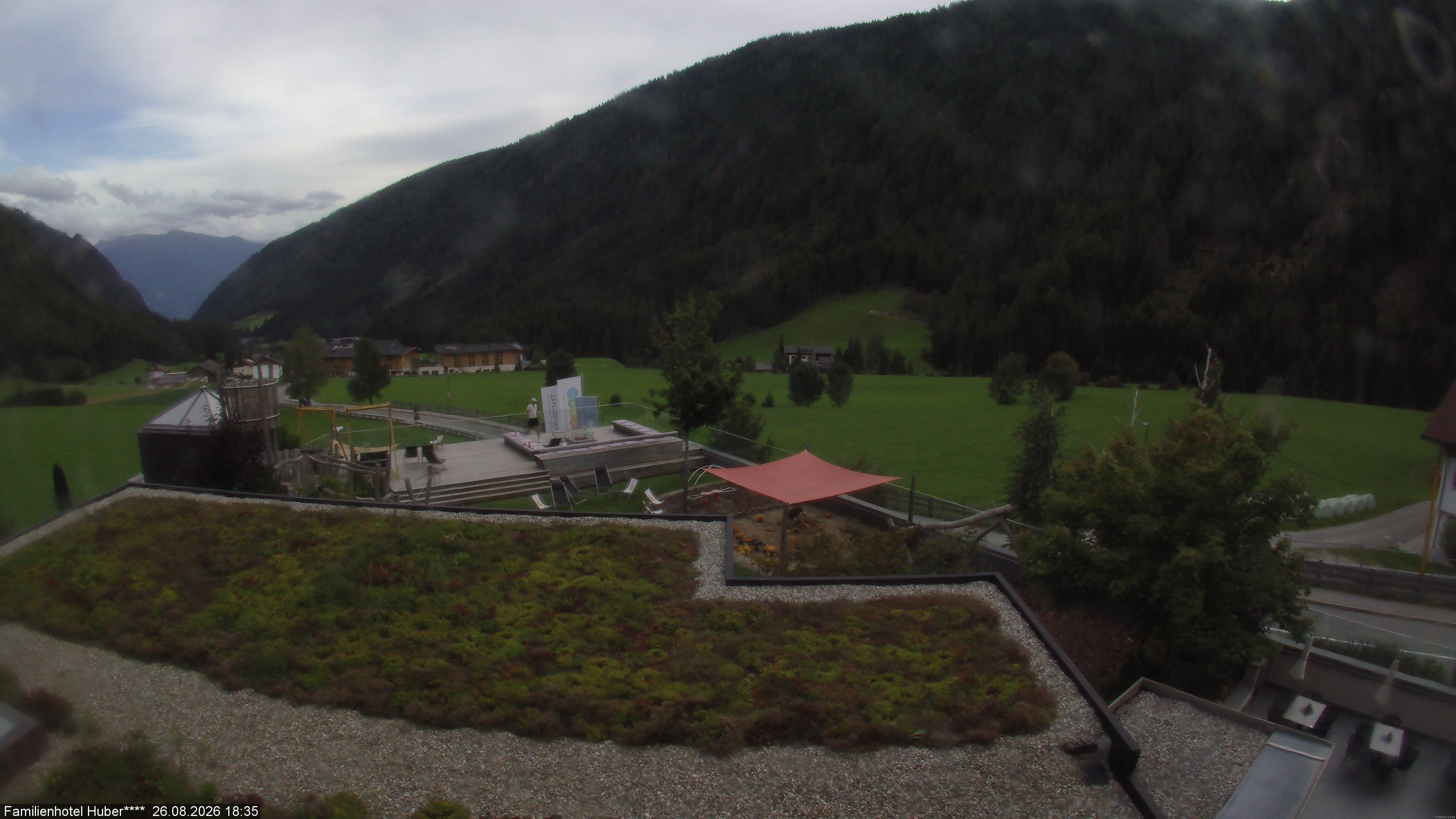 Archived image Webcam Family Hotel Huber (South Tyrol)