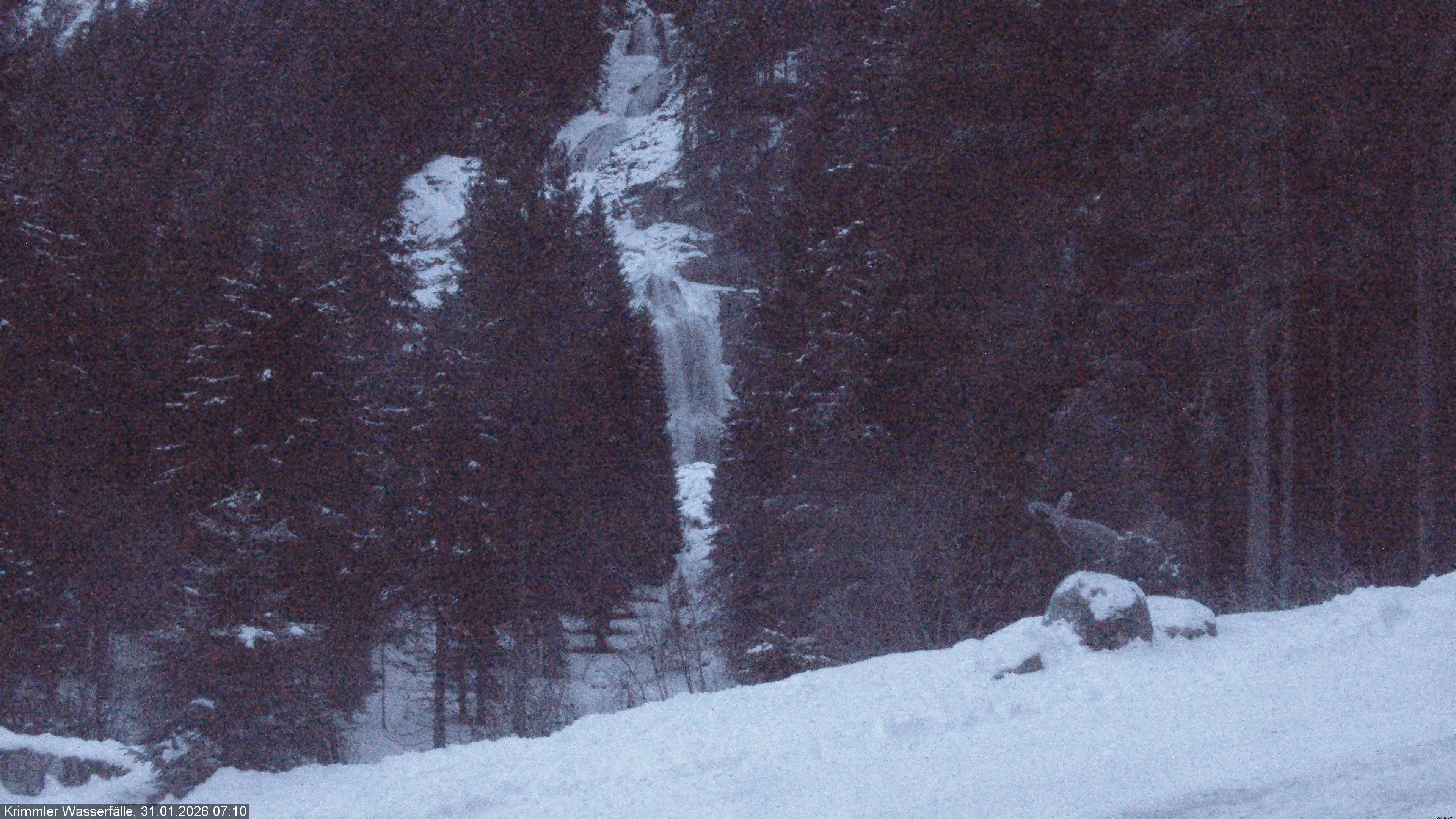 Archiv Foto Webcam Krimmler Wasserfall - Hanke's Café