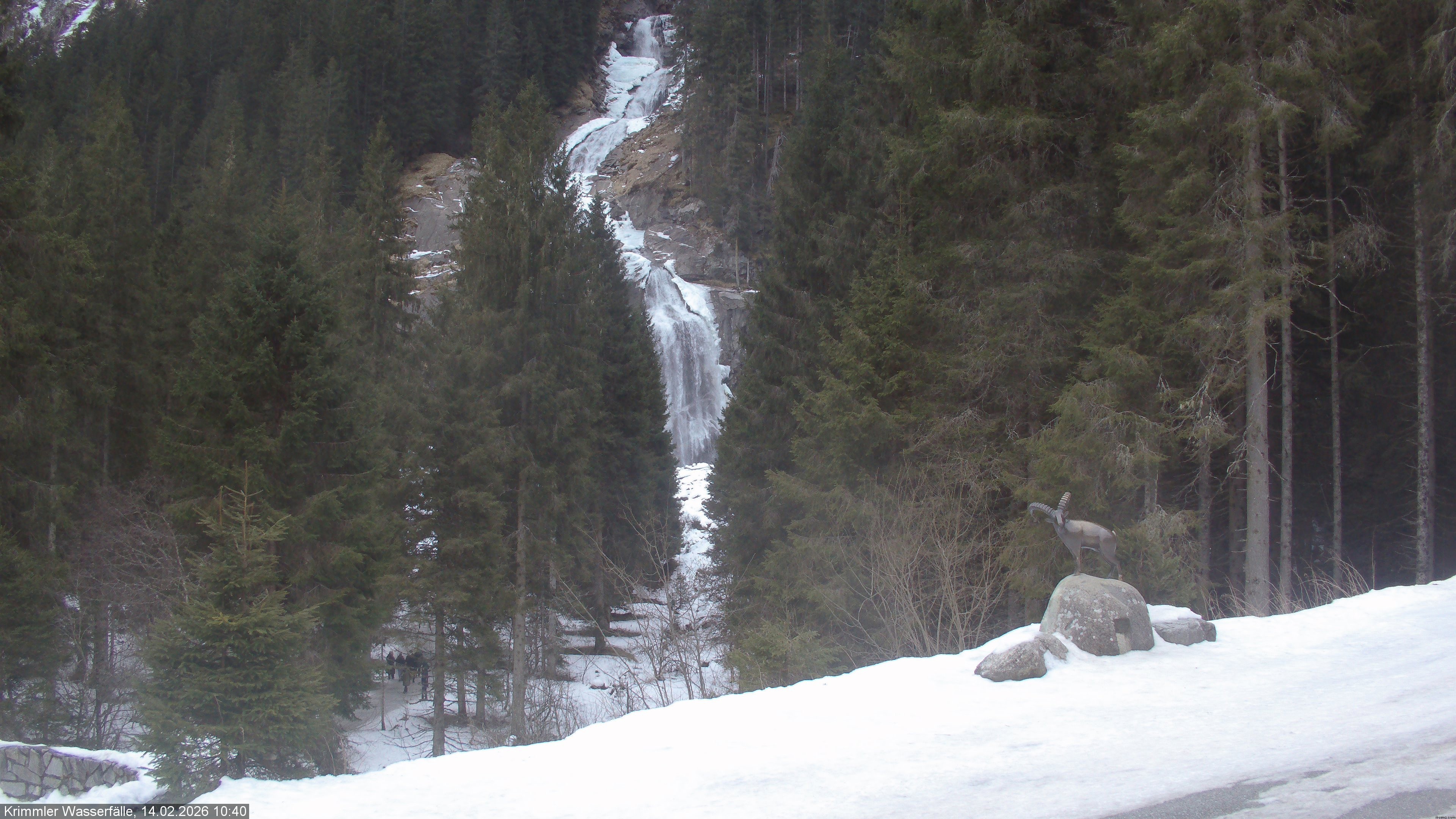 Archived image Webcam Hanke's Café - Krimml Waterfalls