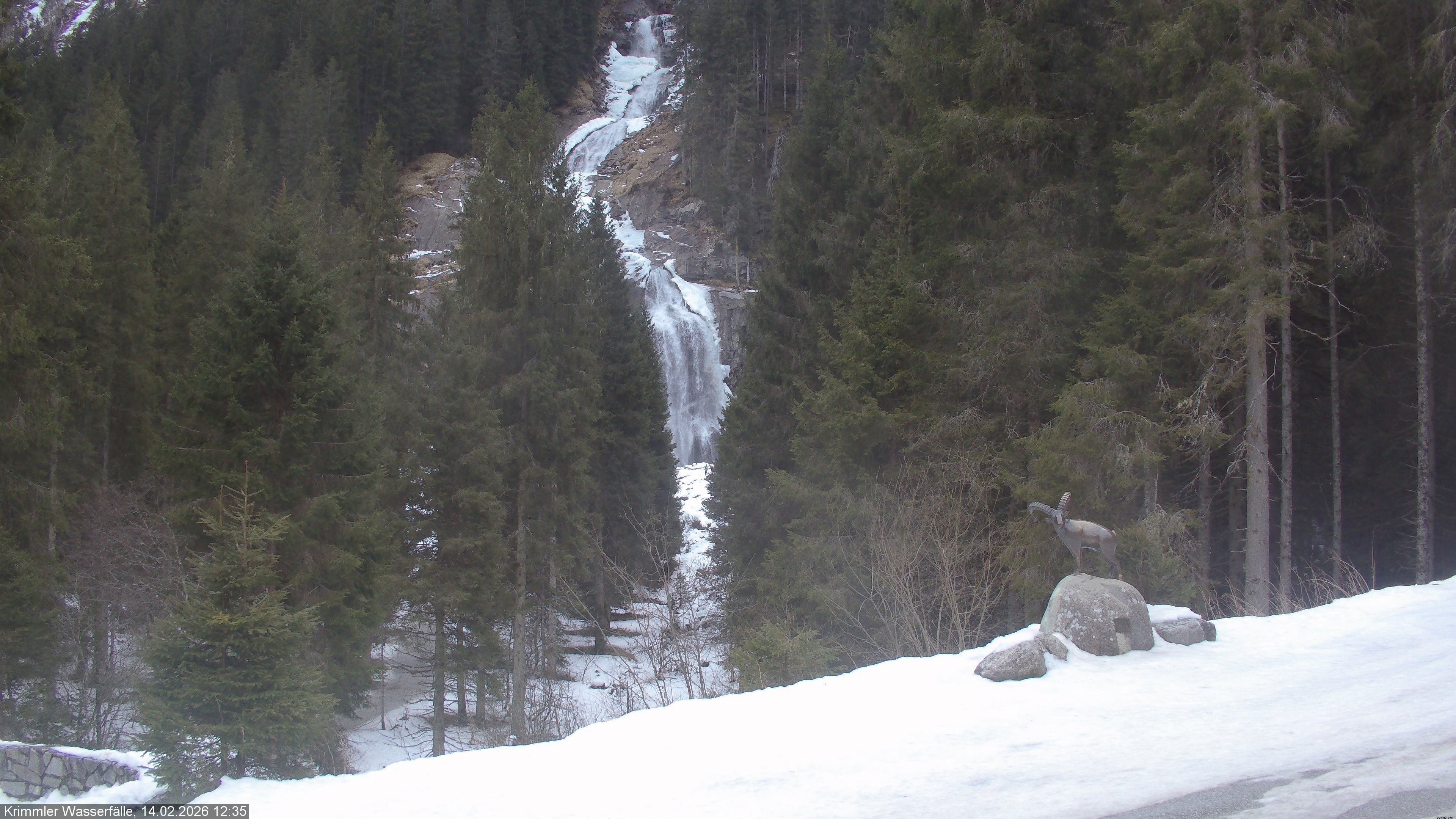 Archived image Webcam Hanke's Café - Krimml Waterfalls