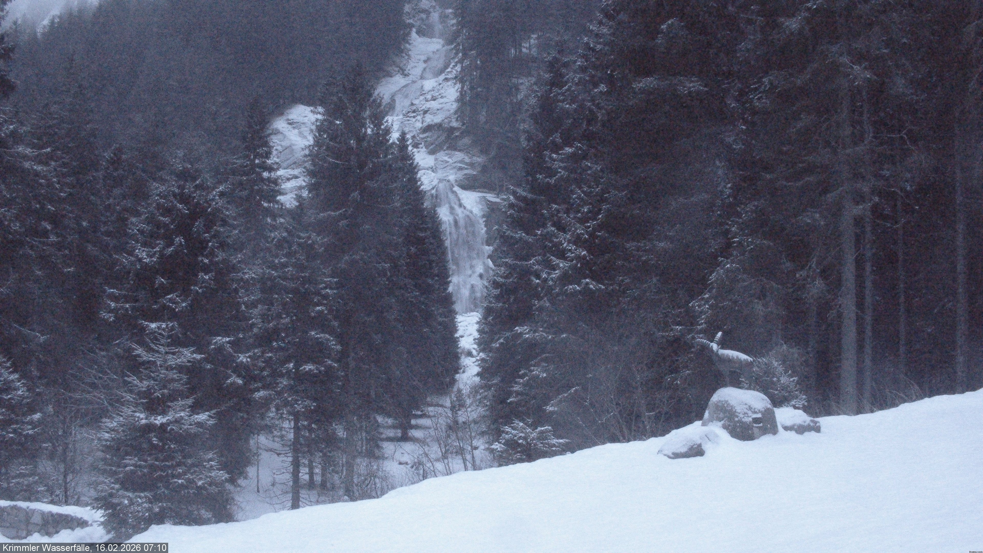 Archiv Foto Webcam Krimmler Wasserfall - Hanke's Café