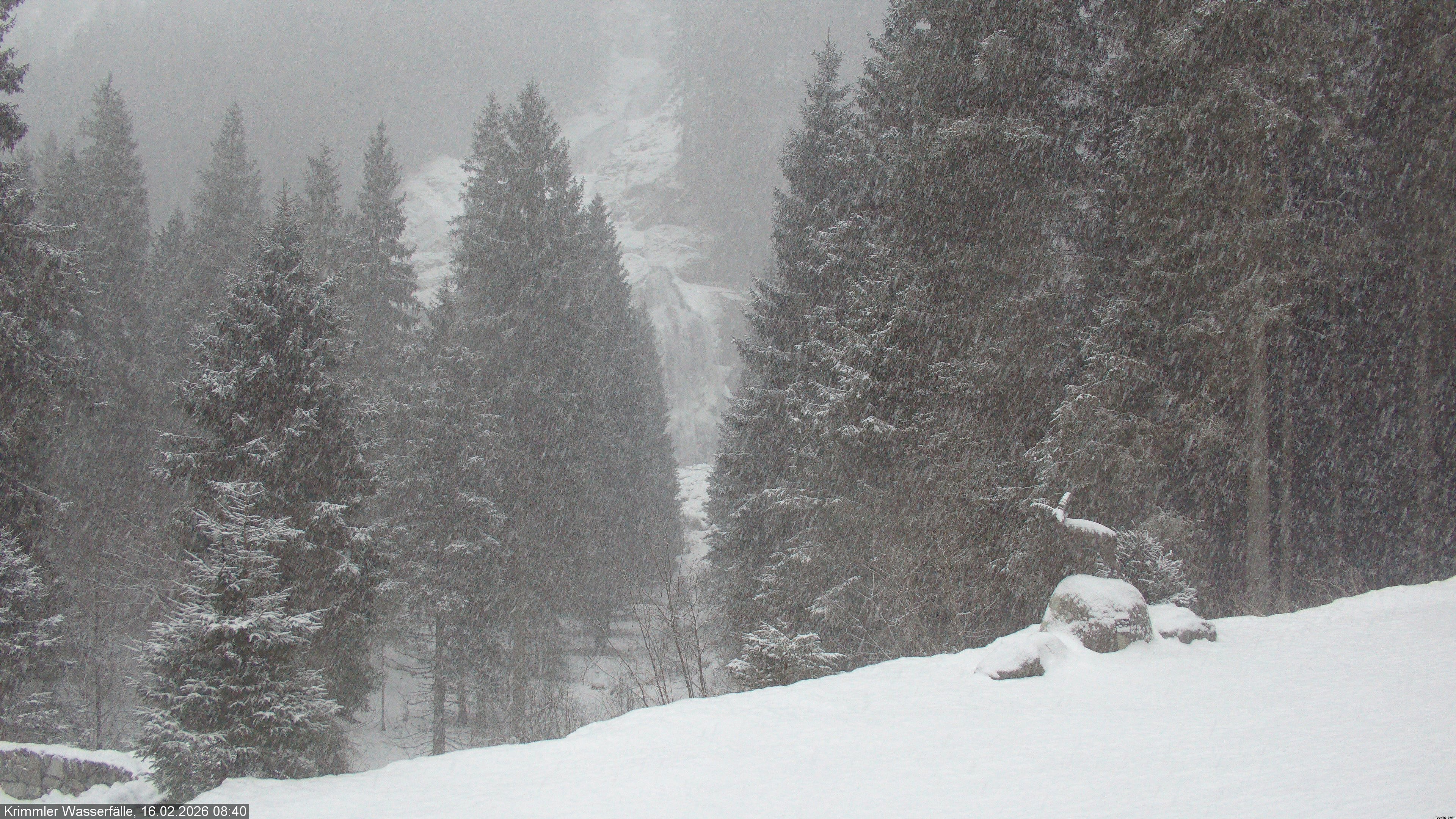 Archiv Foto Webcam Krimmler Wasserfall - Hanke's Café