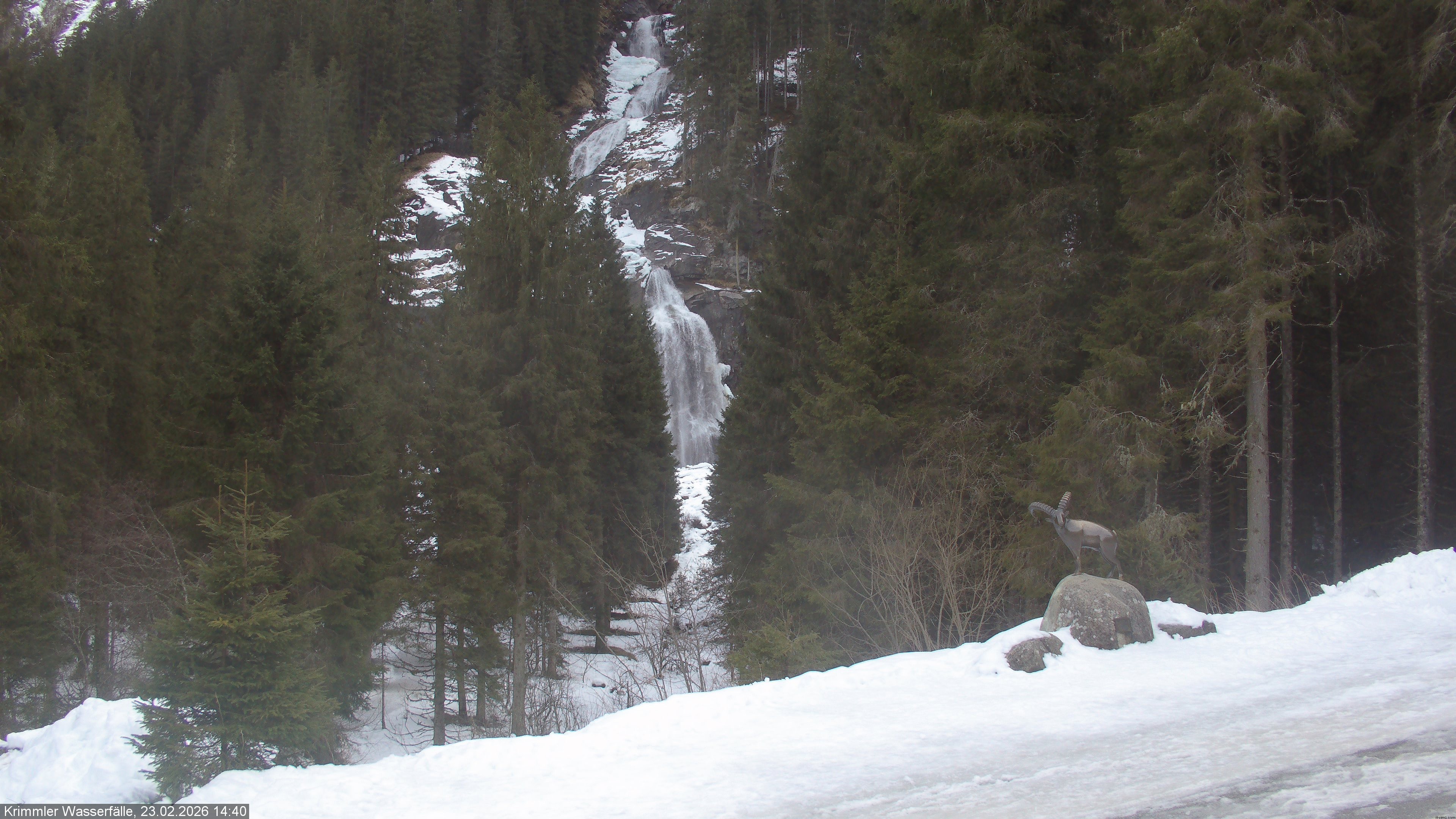 Archiv Foto Webcam Krimmler Wasserfall - Hanke's Café