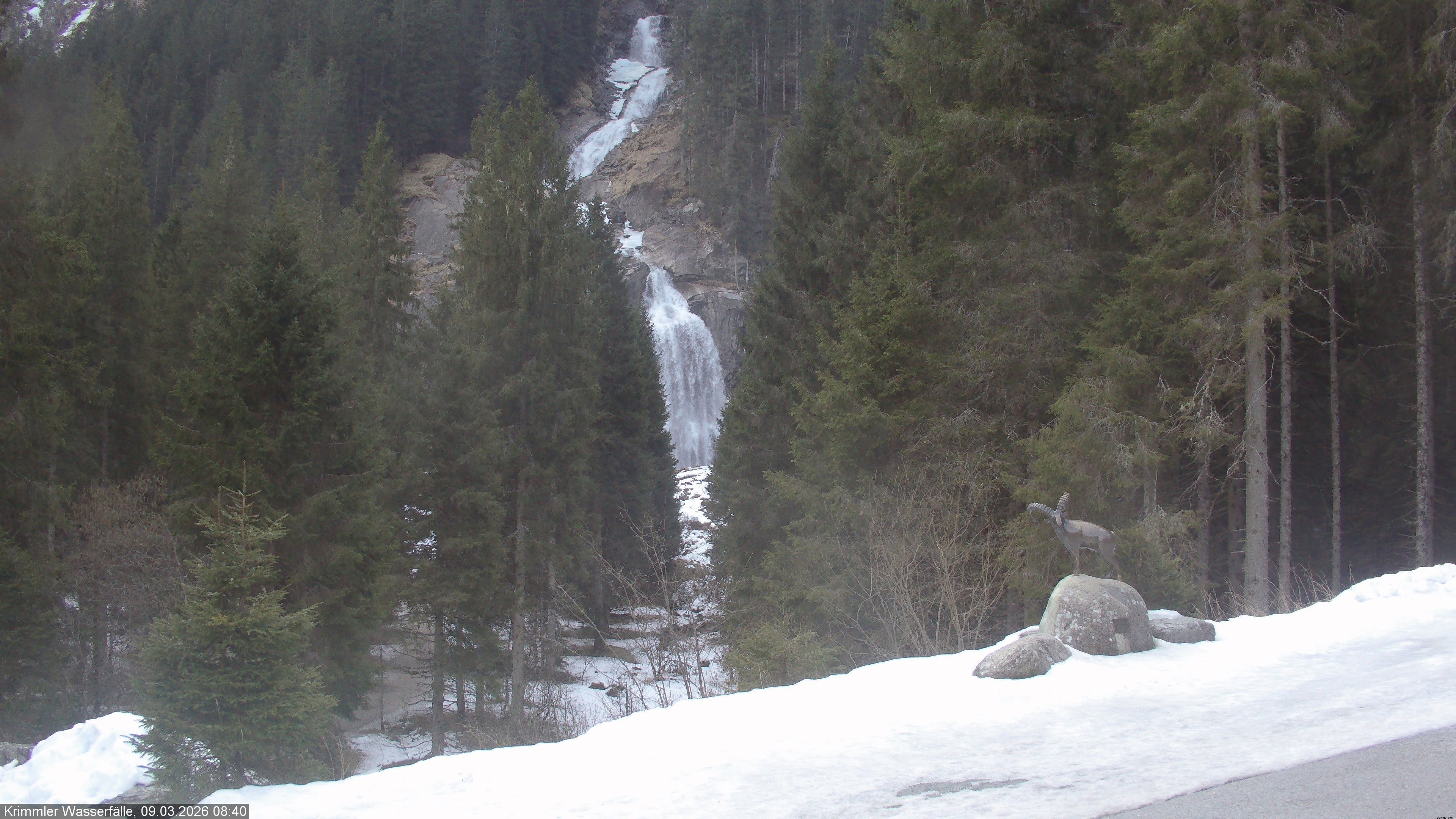 Archiv Foto Webcam Krimmler Wasserfall - Hanke's Café
