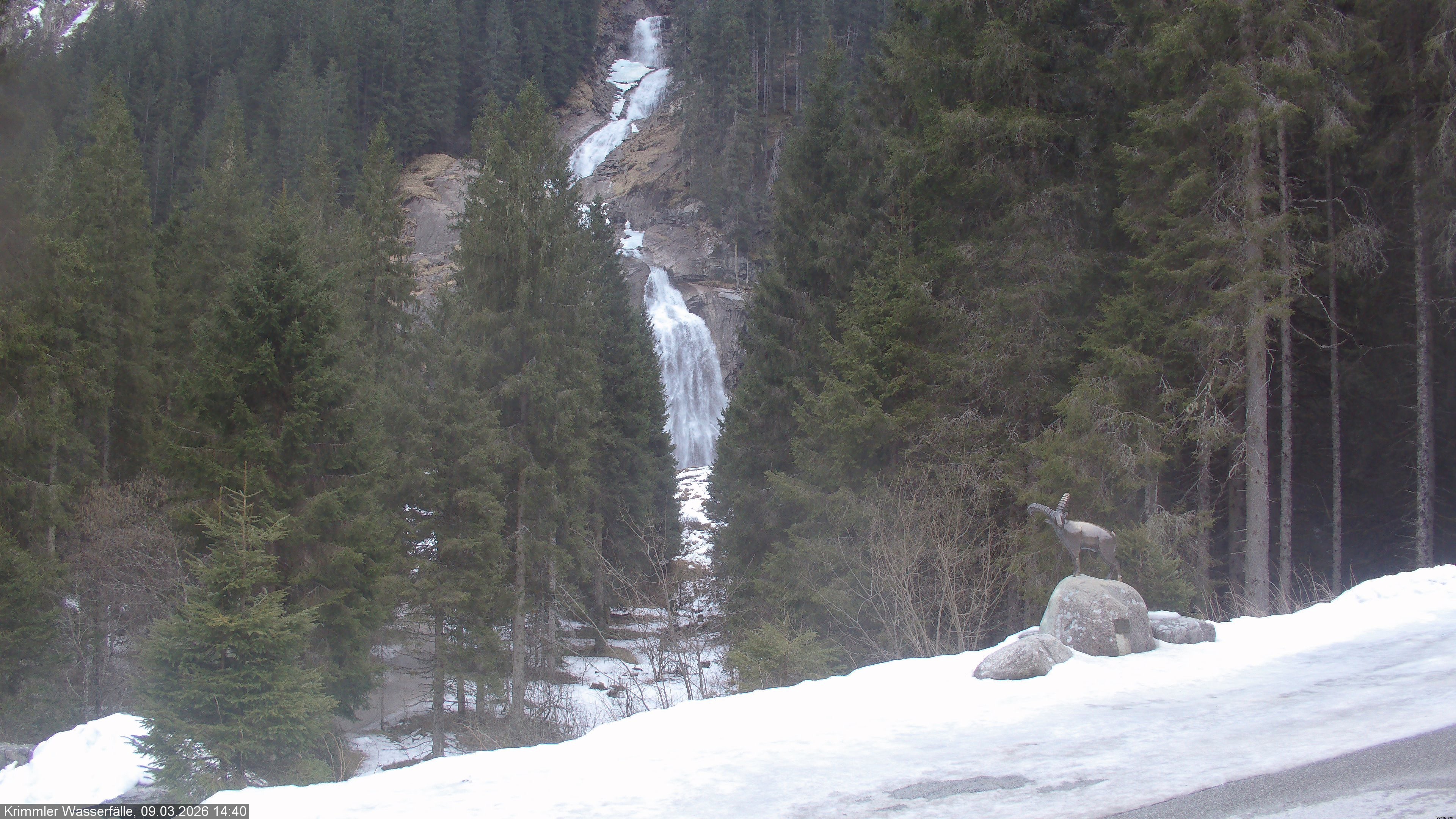 Archiv Foto Webcam Krimmler Wasserfall - Hanke's Café