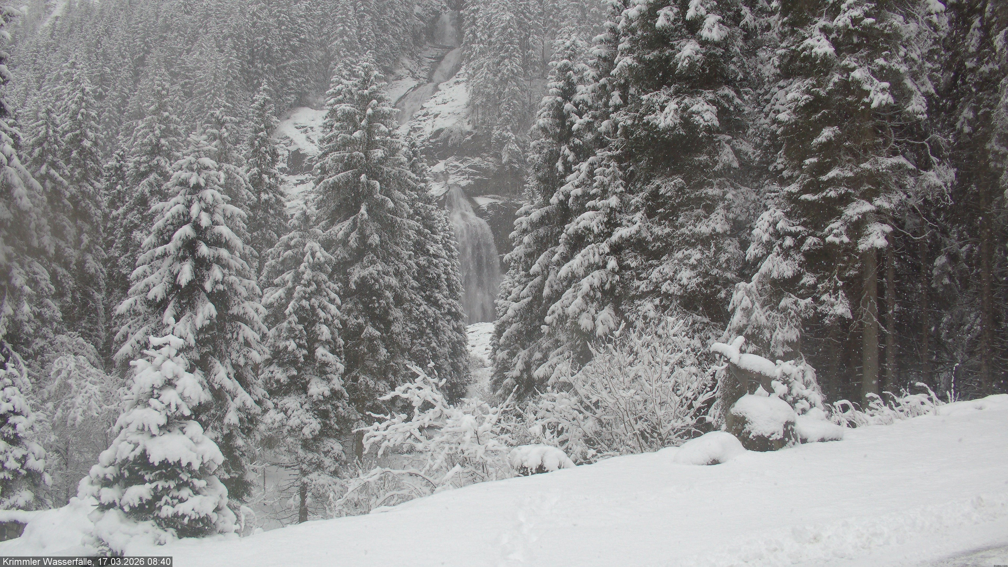 Archiv Foto Webcam Krimmler Wasserfall - Hanke's Café