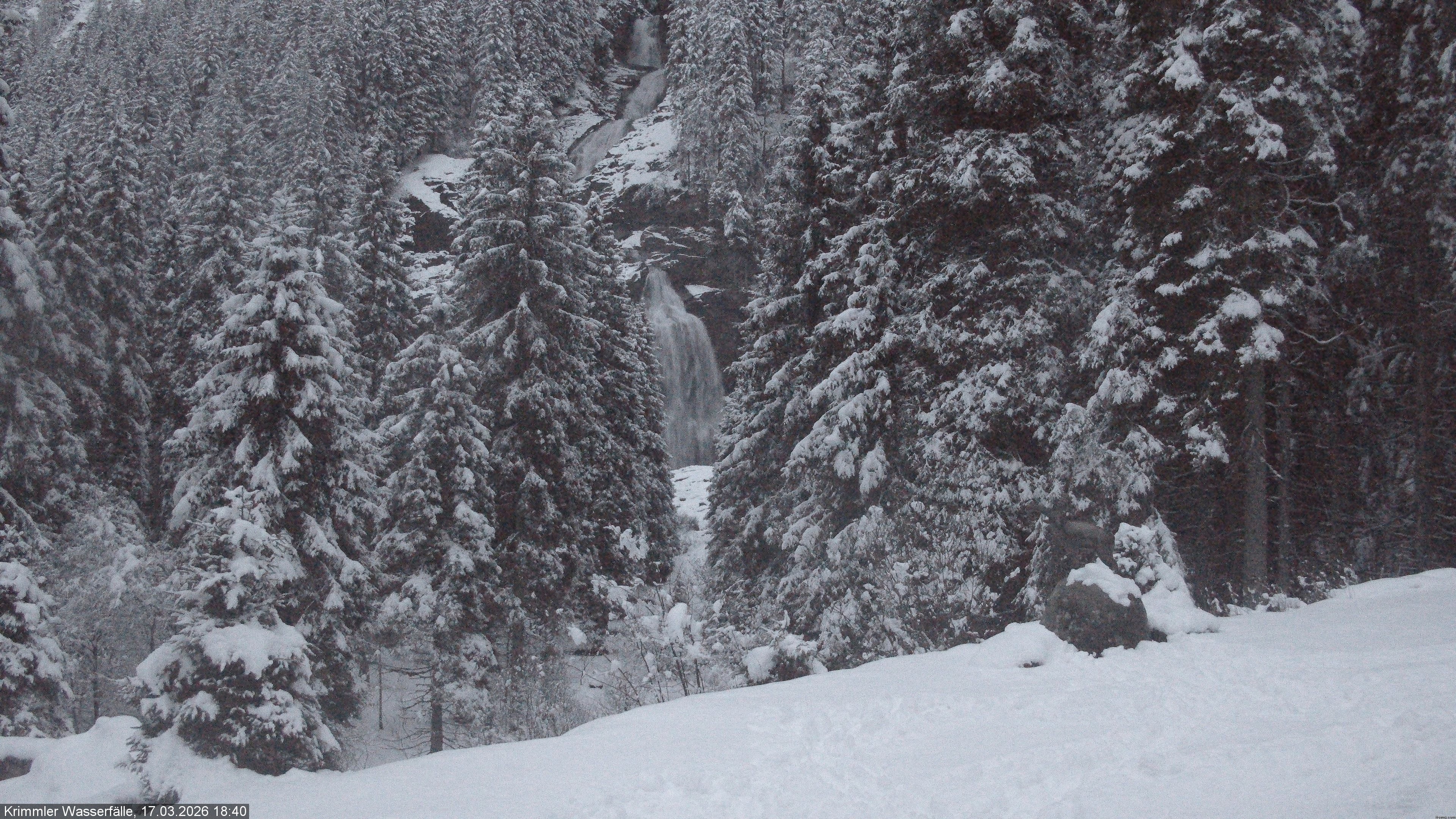 Archiv Foto Webcam Krimmler Wasserfall - Hanke's Café