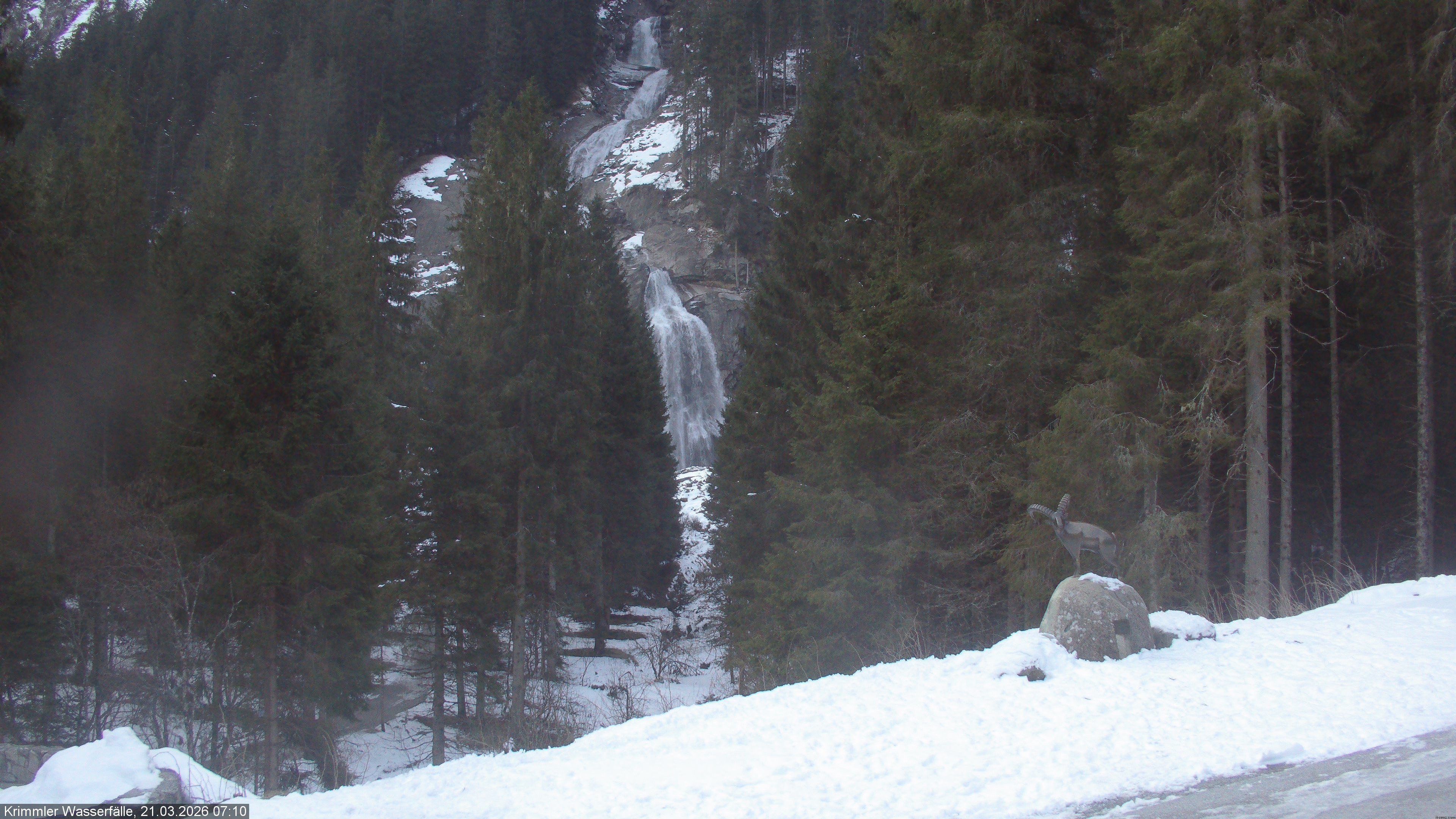 Archiv Foto Webcam Krimmler Wasserfall - Hanke's Café