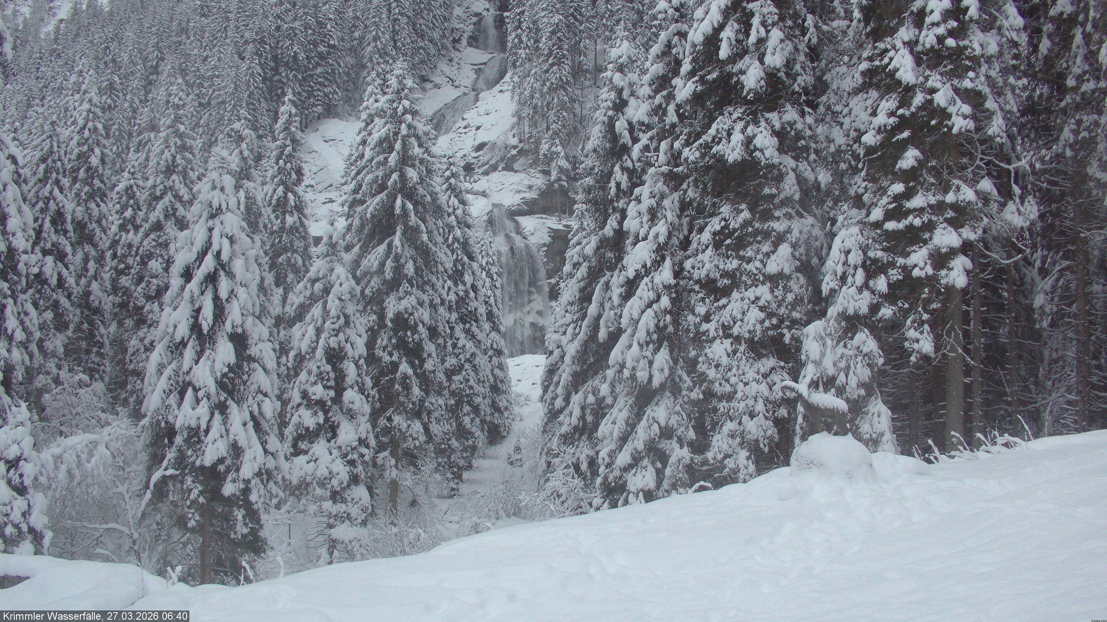 Archived image Webcam Hanke's Café - Krimml Waterfalls