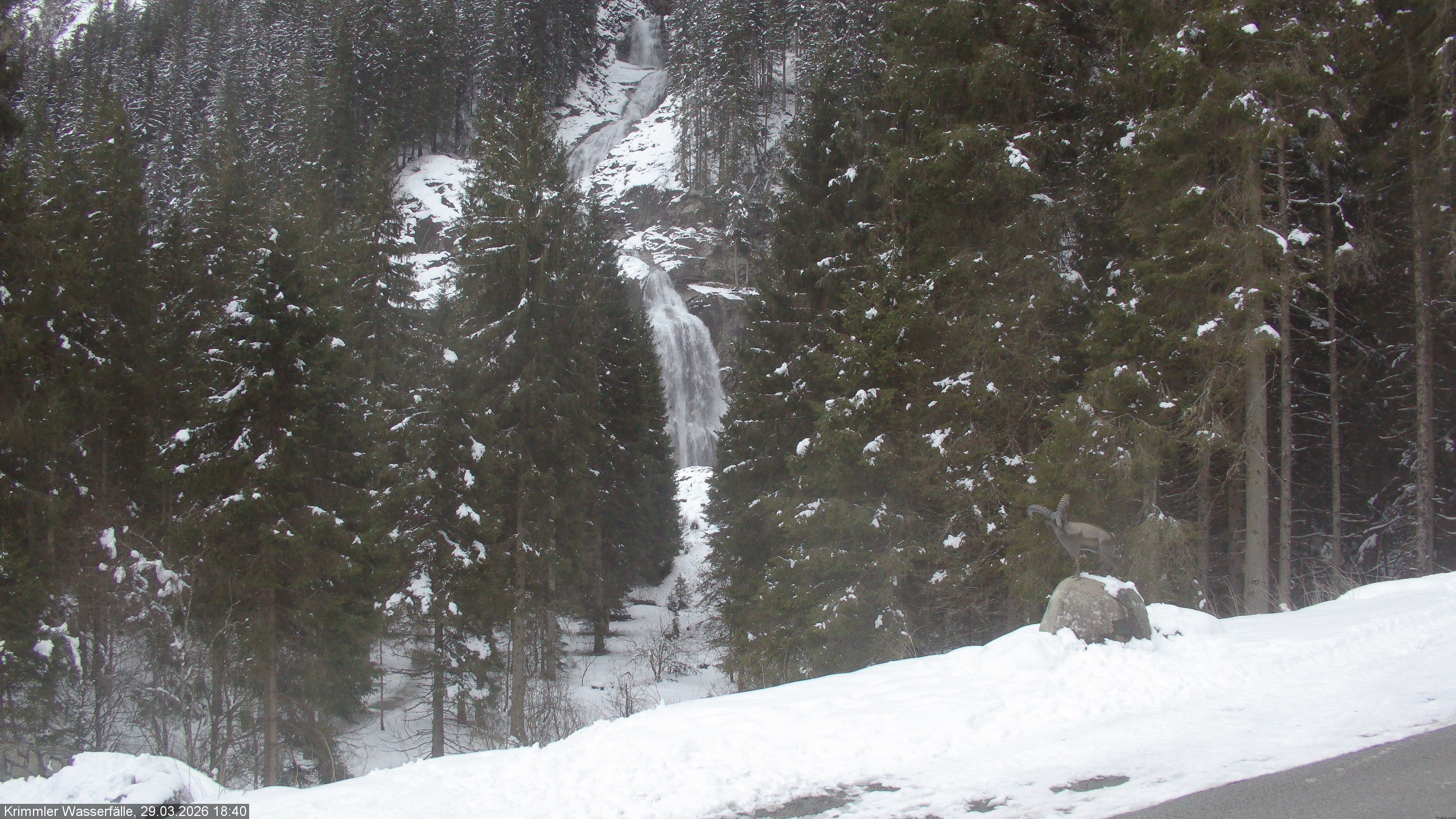Archiv Foto Webcam Krimmler Wasserfall - Hanke's Café