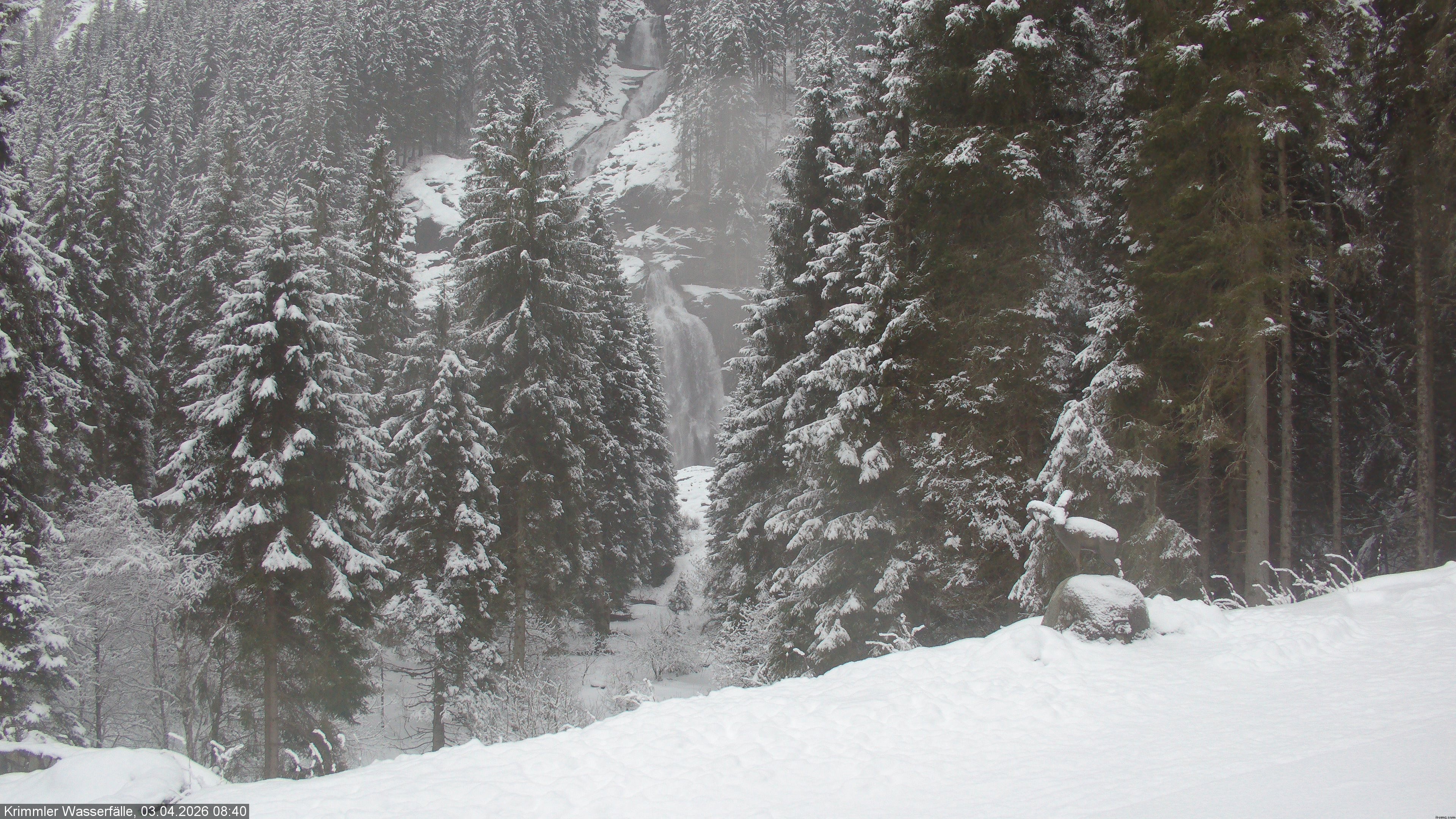 Archiv Foto Webcam Krimmler Wasserfall - Hanke's Café