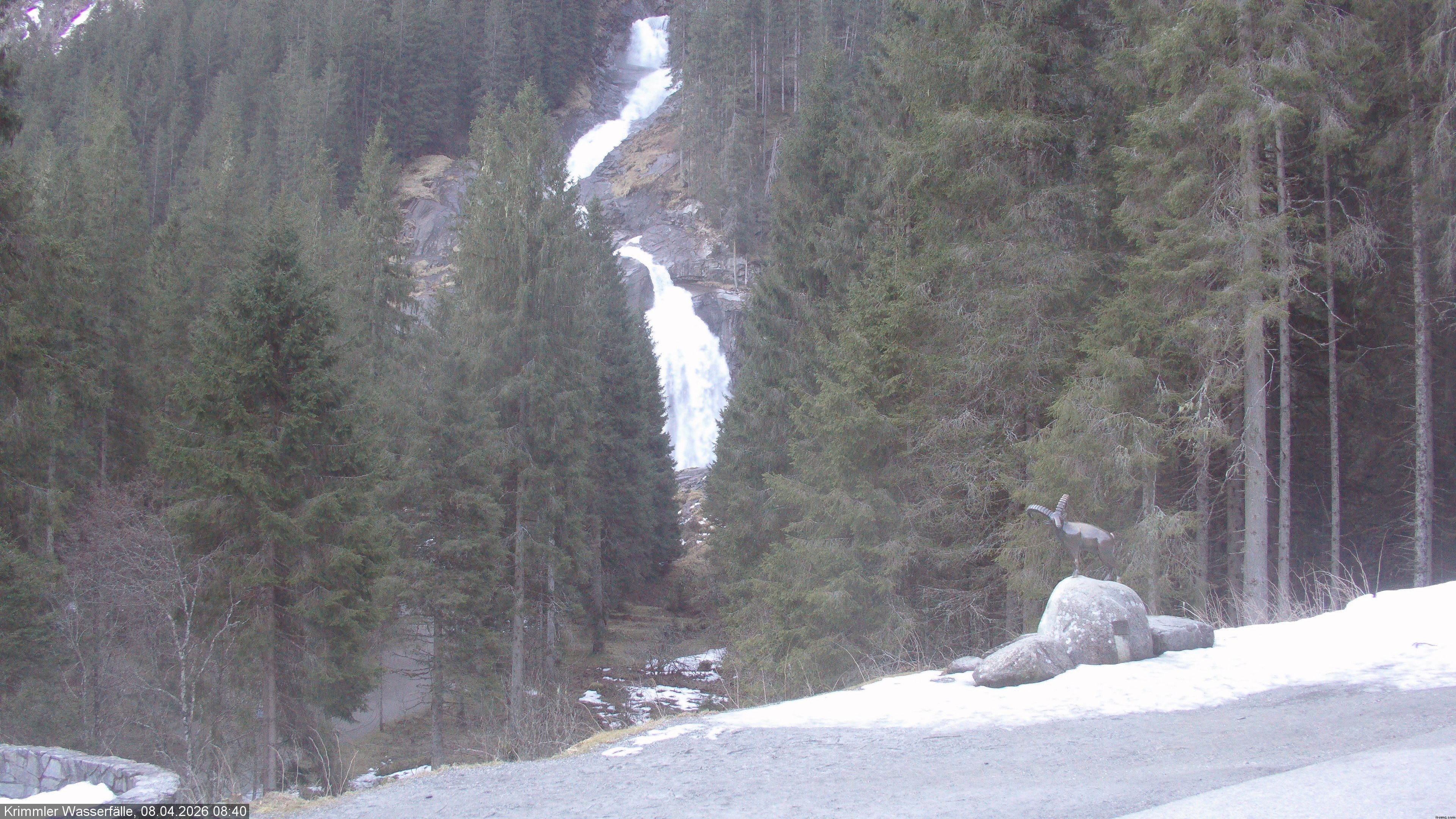 Archived image Webcam Hanke's Café - Krimml Waterfalls