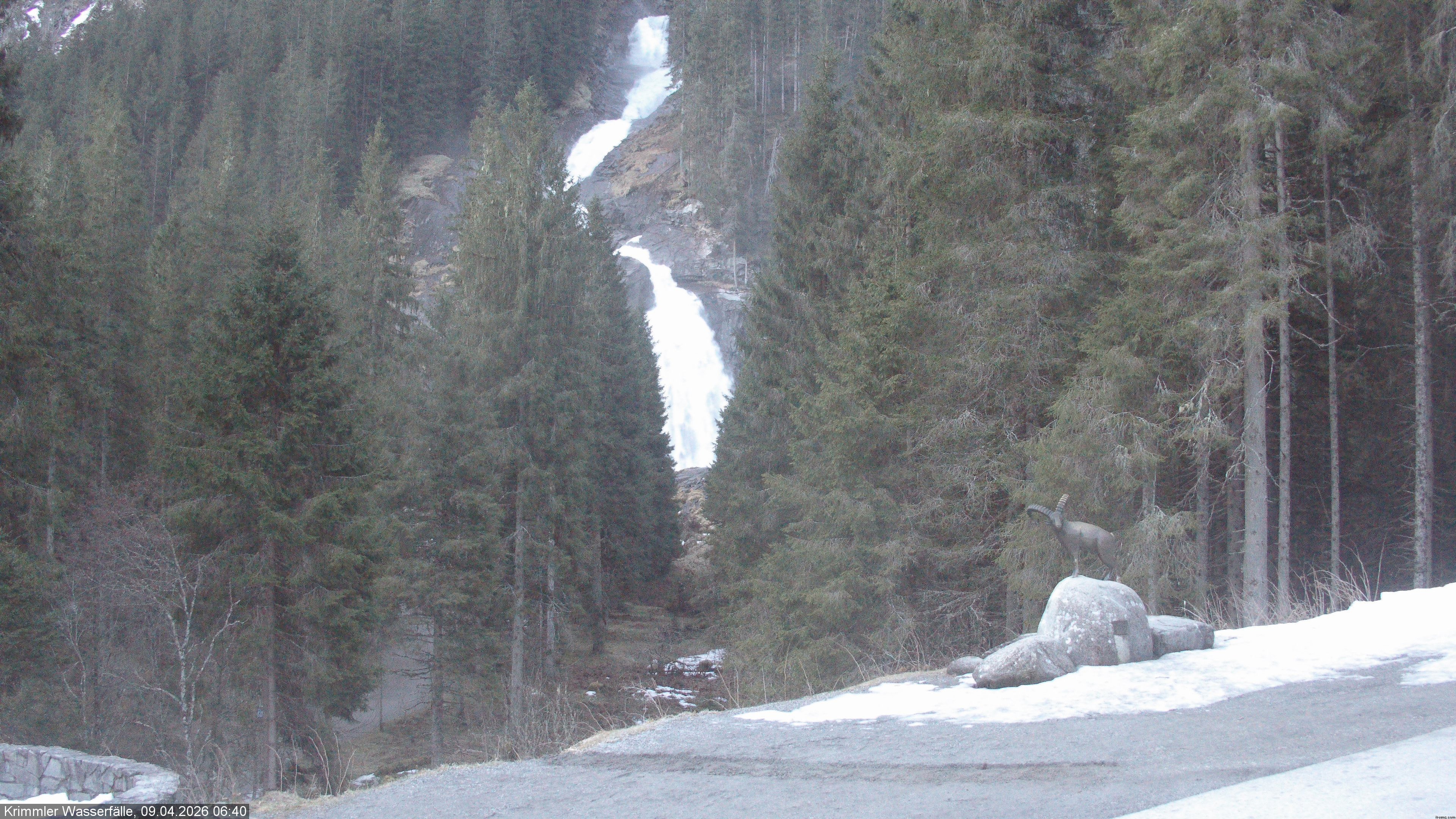 Archiv Foto Webcam Krimmler Wasserfall - Hanke's Café