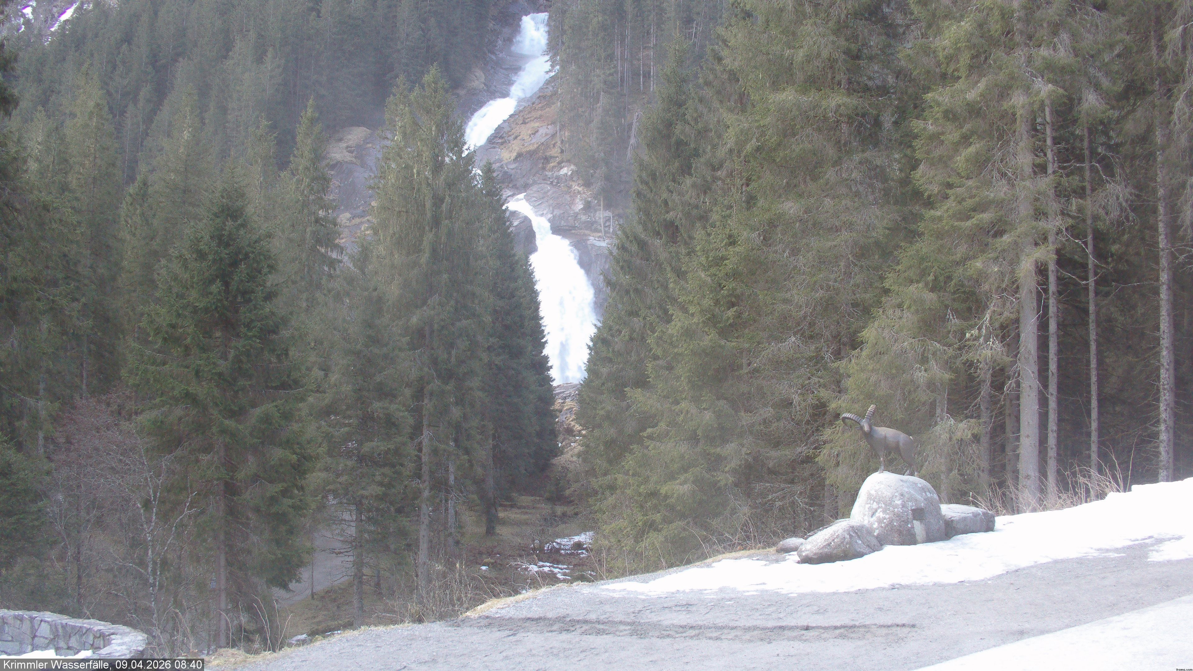 Archiv Foto Webcam Krimmler Wasserfall - Hanke's Café