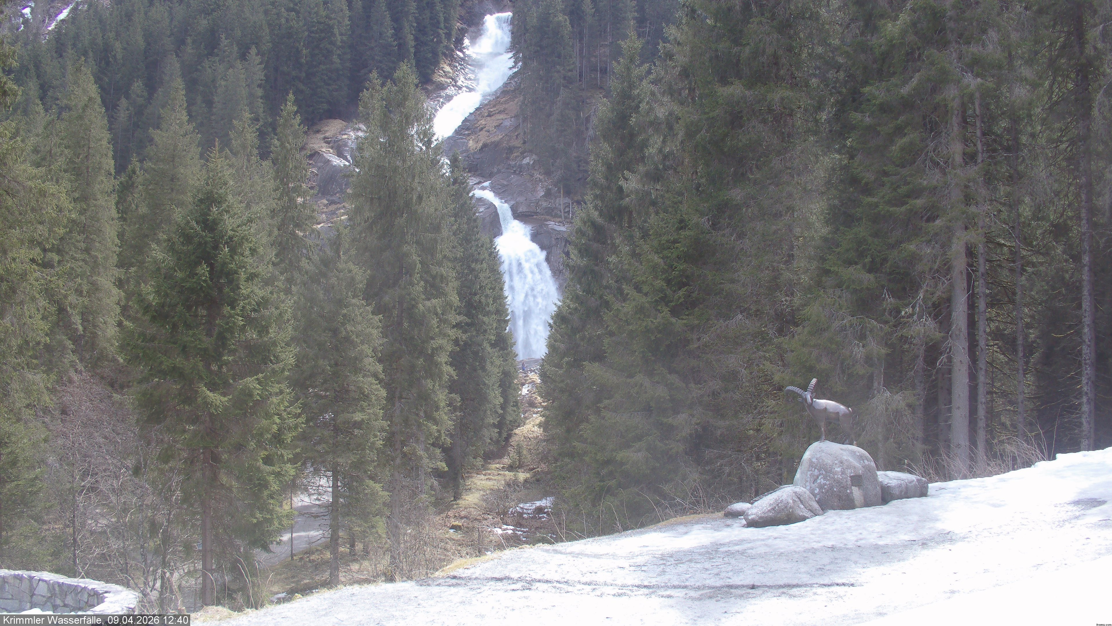 Archiv Foto Webcam Krimmler Wasserfall - Hanke's Café
