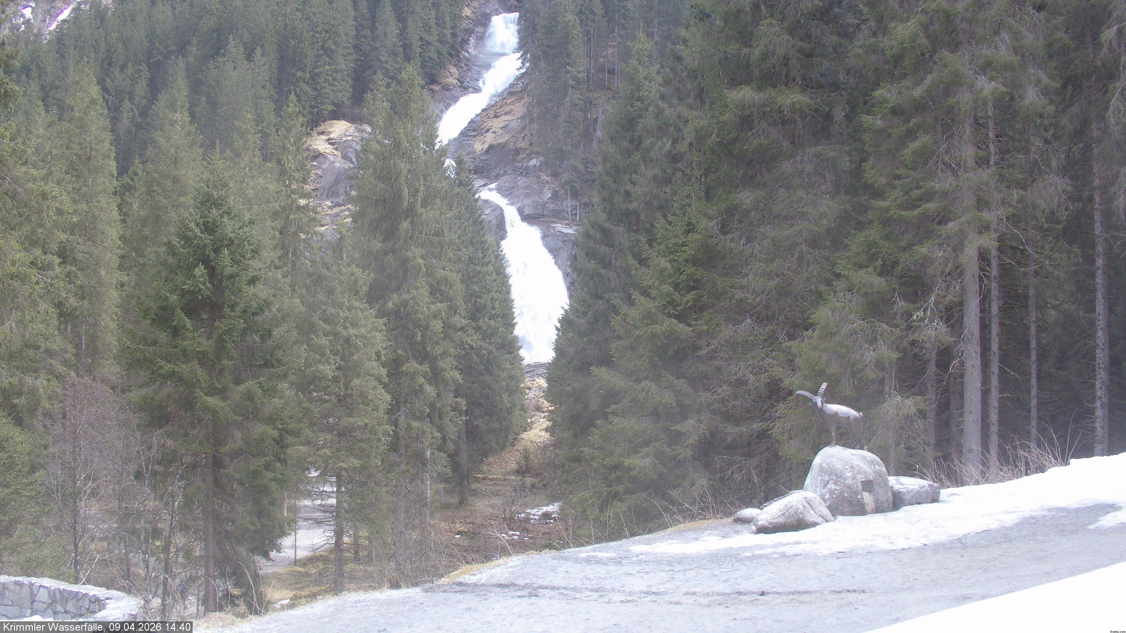 Archiv Foto Webcam Krimmler Wasserfall - Hanke's Café