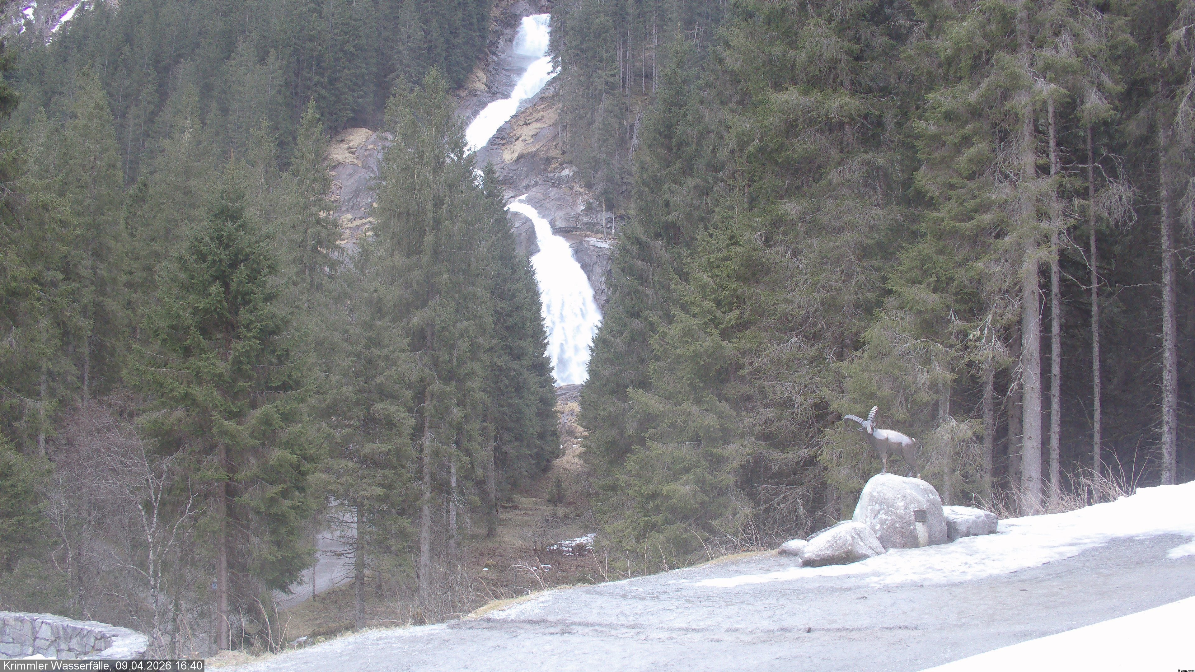 Archiv Foto Webcam Krimmler Wasserfall - Hanke's Café