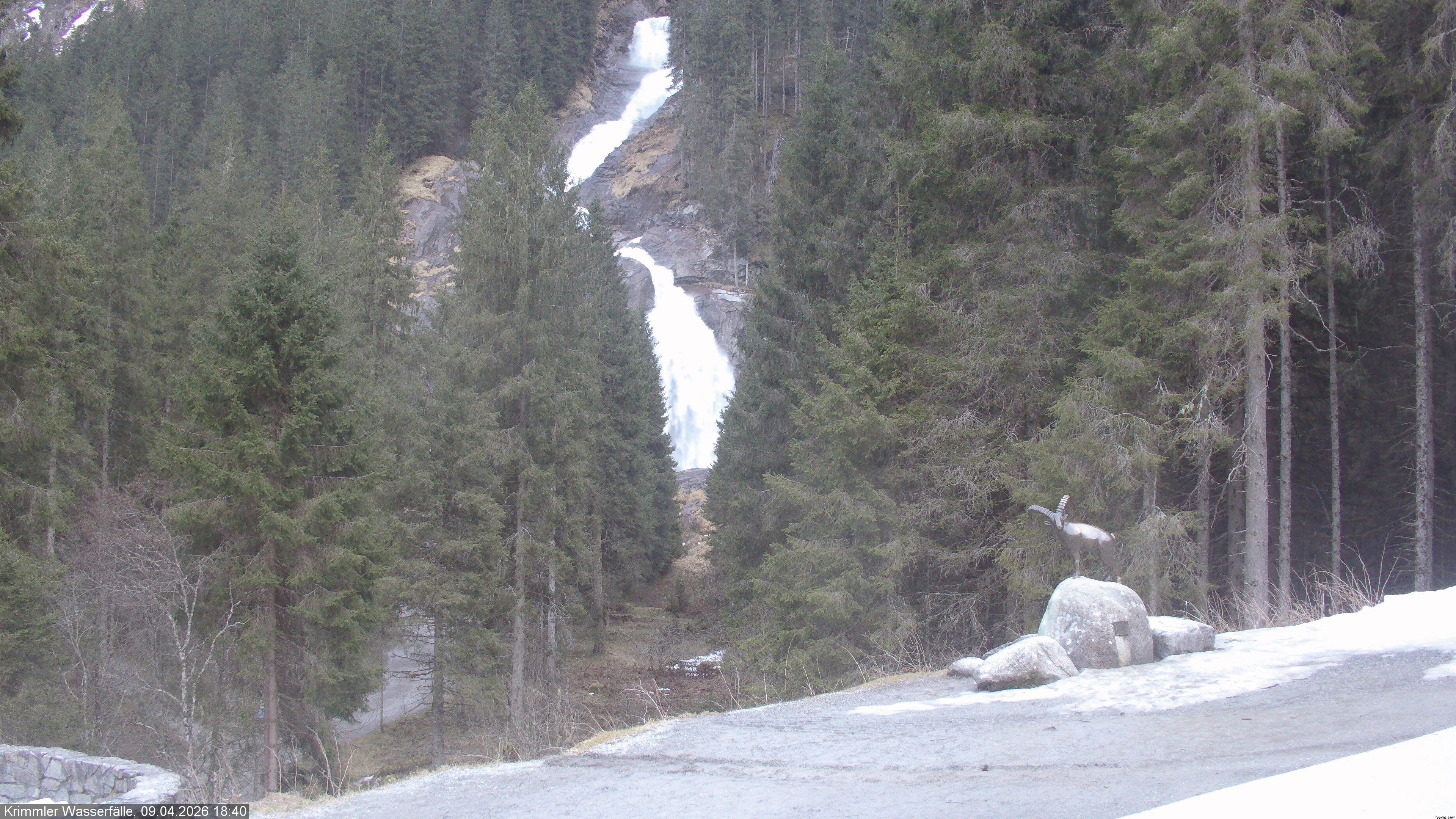 Archiv Foto Webcam Krimmler Wasserfall - Hanke's Café