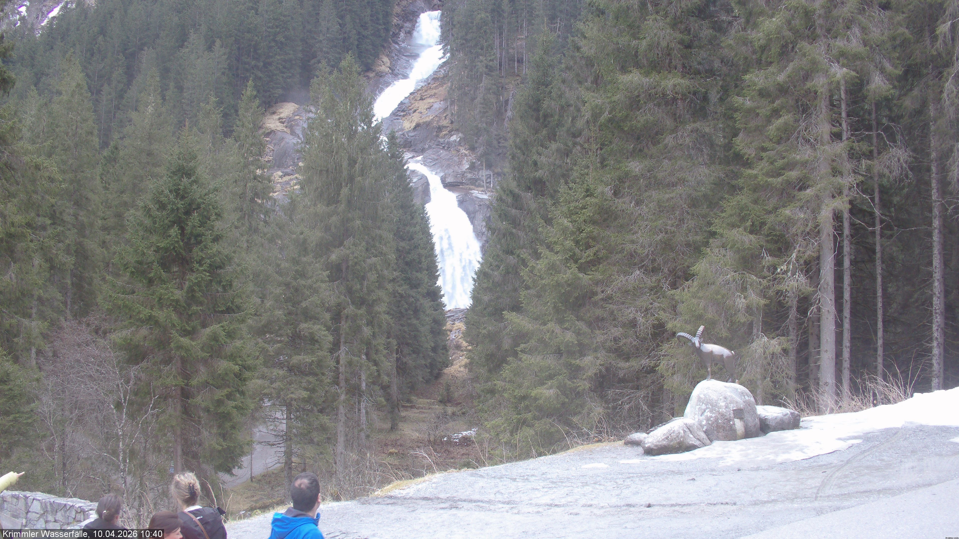 Archived image Webcam Hanke's Café - Krimml Waterfalls