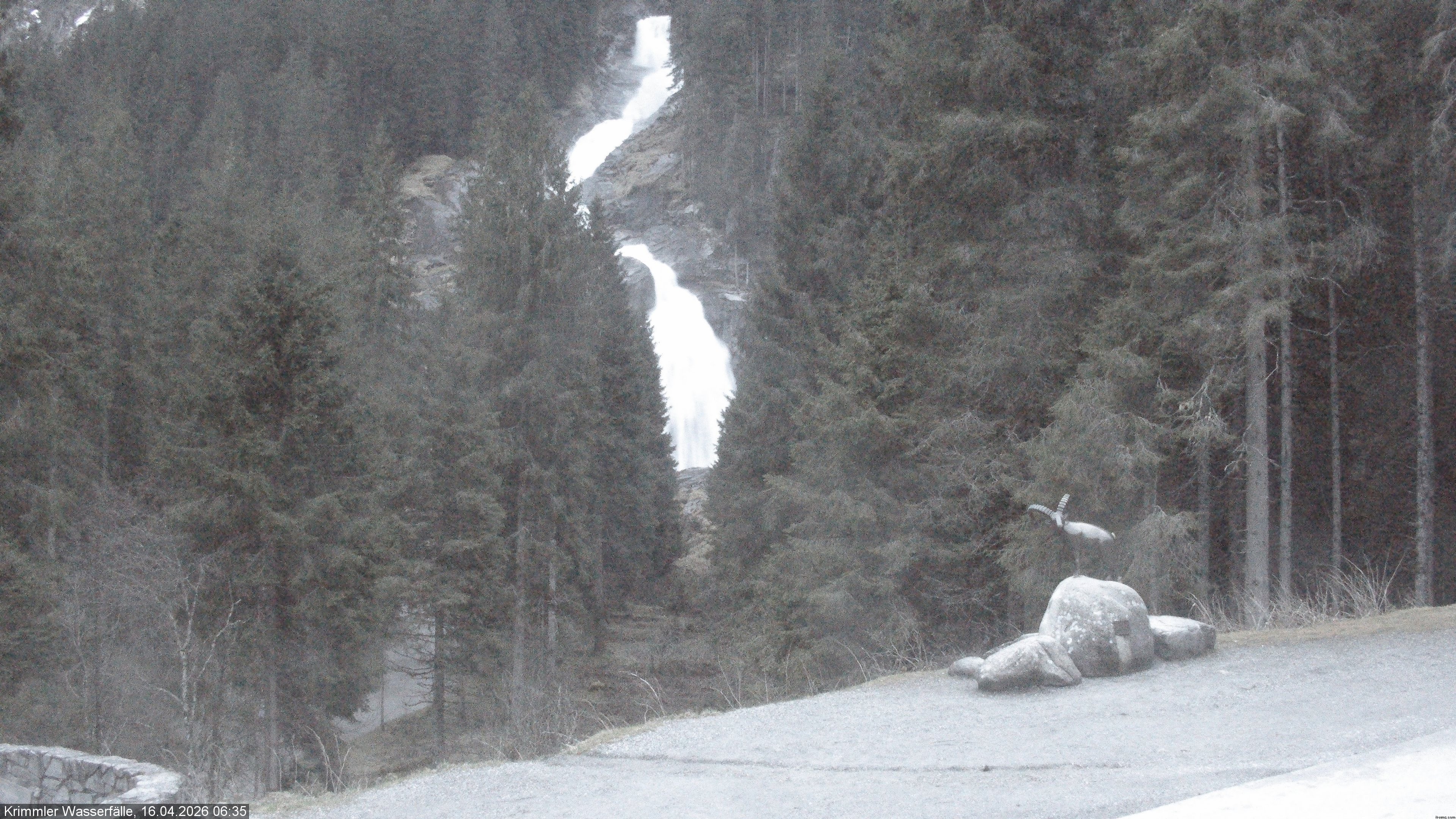 Archiv Foto Webcam Krimmler Wasserfall - Hanke's Café