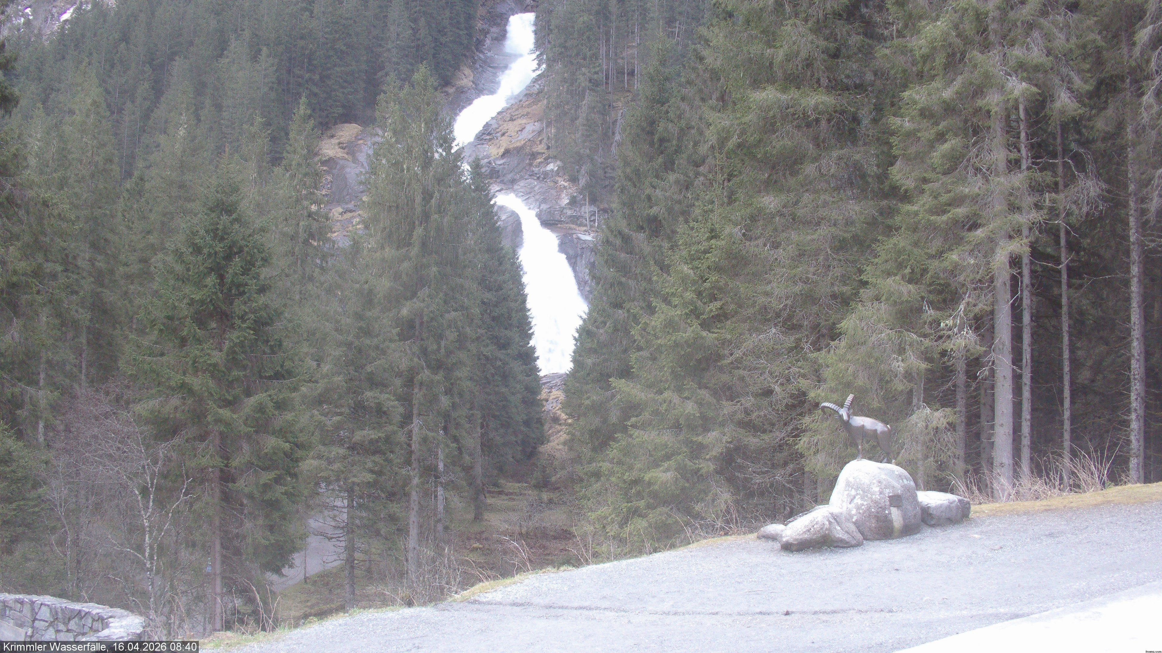 Archiv Foto Webcam Krimmler Wasserfall - Hanke's Café