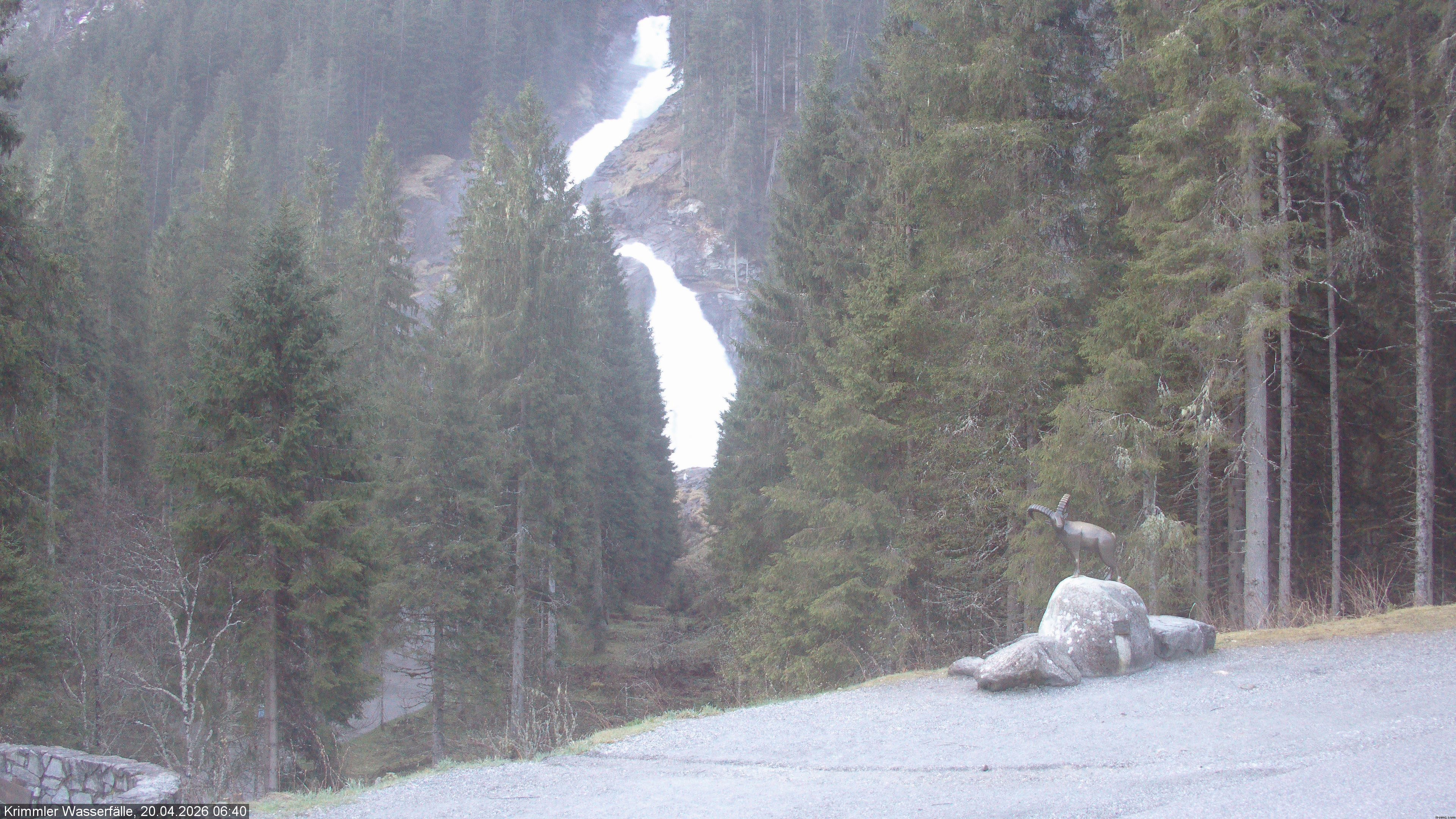 Archiv Foto Webcam Krimmler Wasserfall - Hanke's Café
