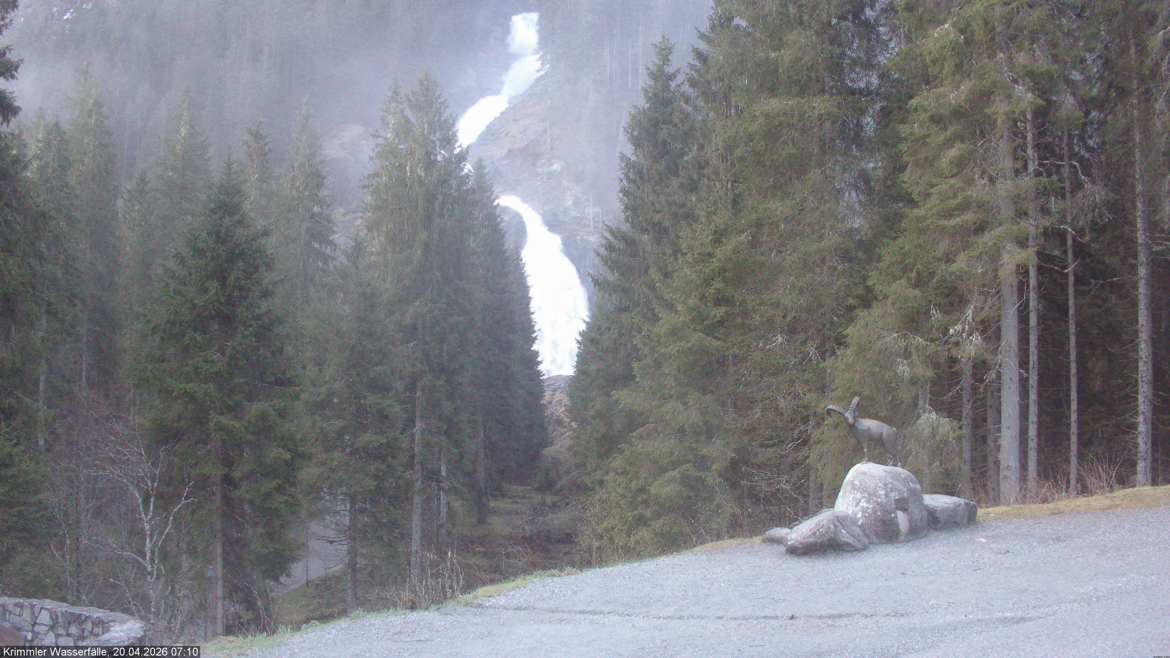 Archiv Foto Webcam Krimmler Wasserfall - Hanke's Café