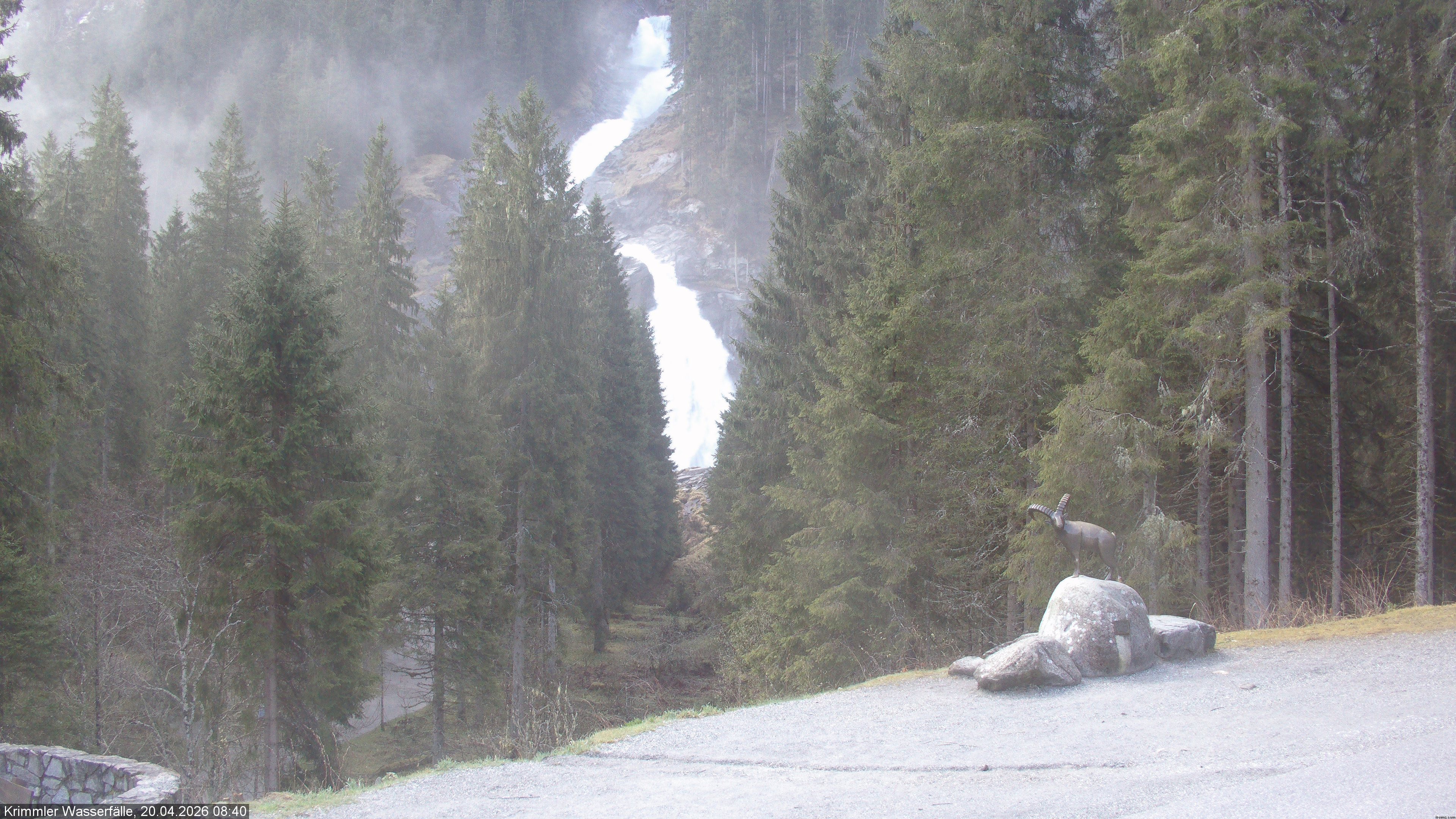 Archiv Foto Webcam Krimmler Wasserfall - Hanke's Café
