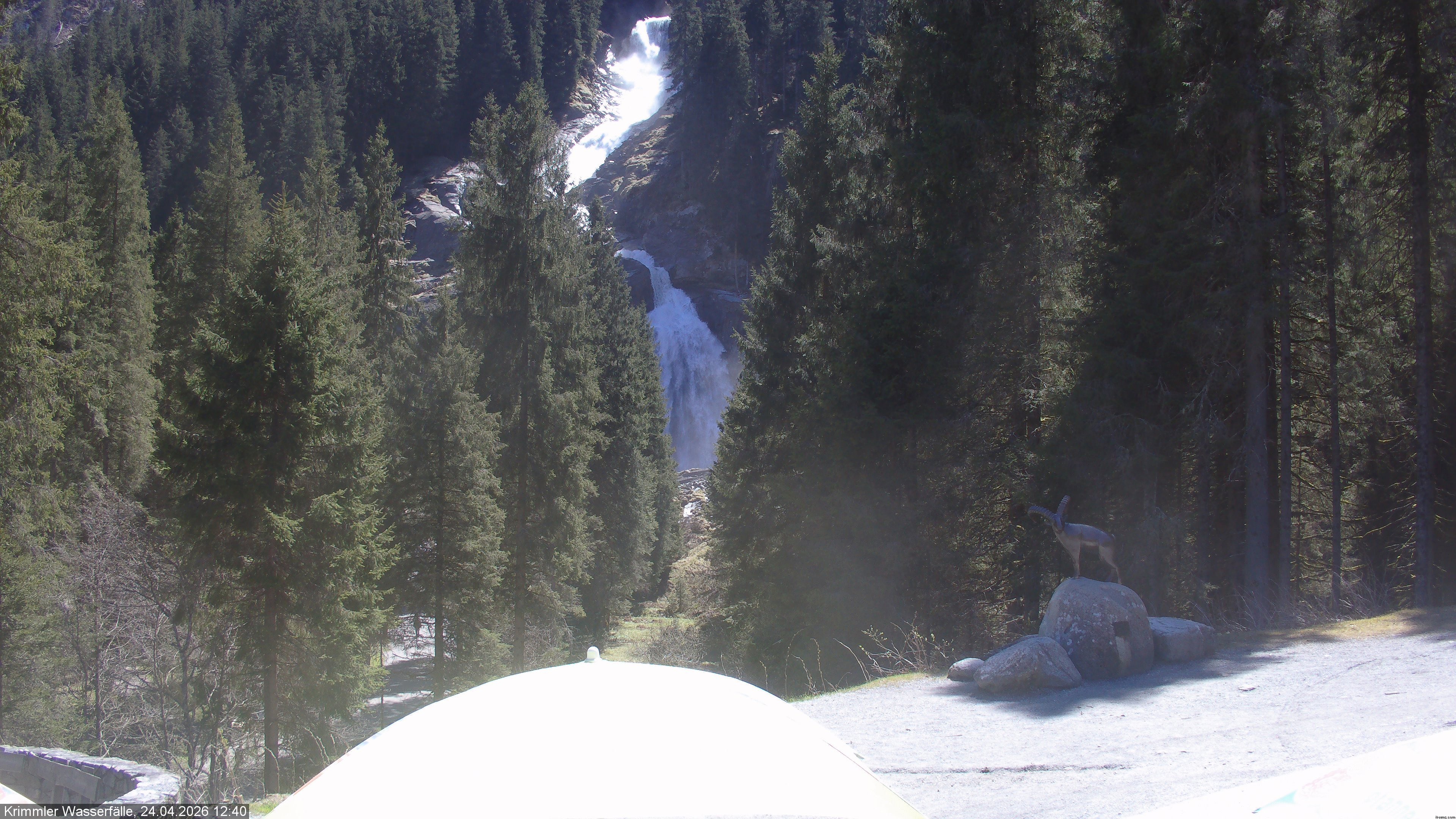 Archiv Foto Webcam Krimmler Wasserfall - Hanke's Café