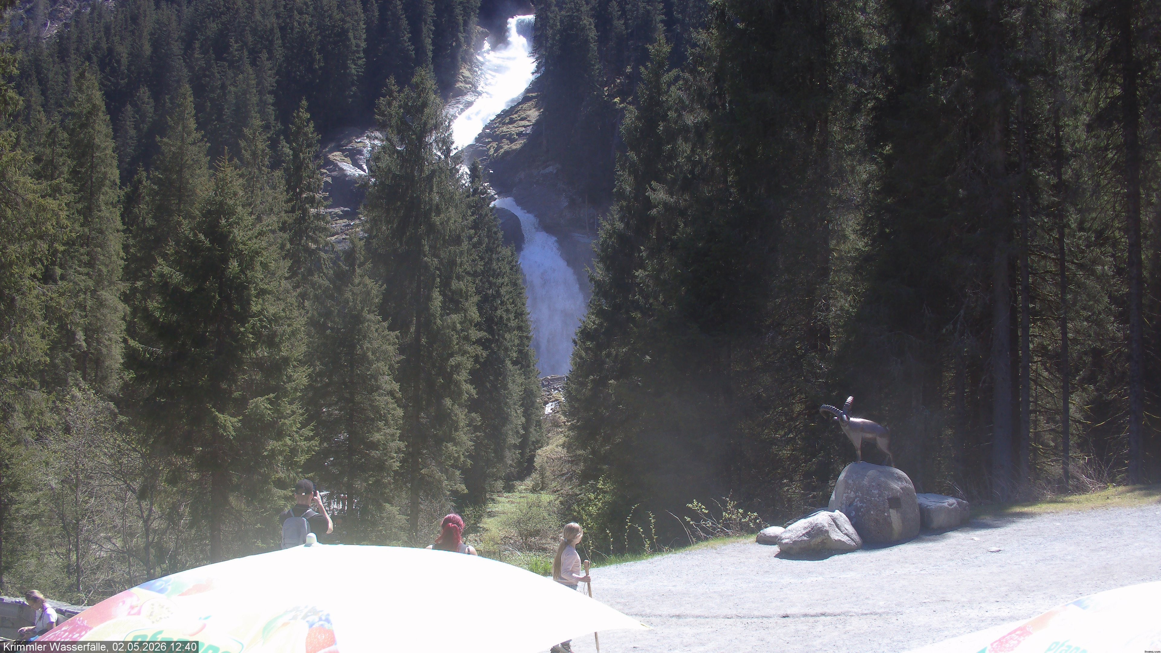 Archiv Foto Webcam Krimmler Wasserfall - Hanke's Café