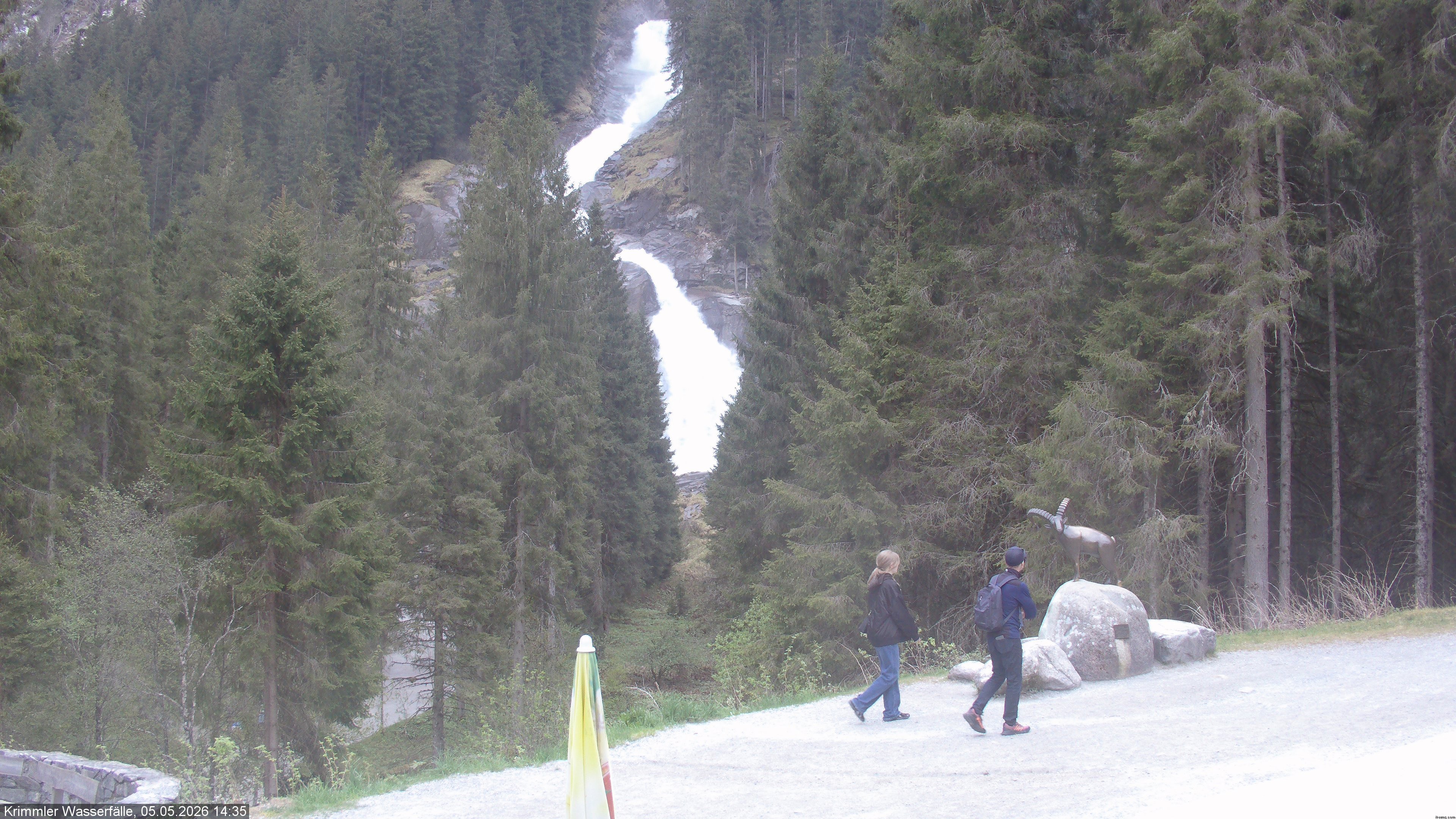 Archiv Foto Webcam Krimmler Wasserfall - Hanke's Café