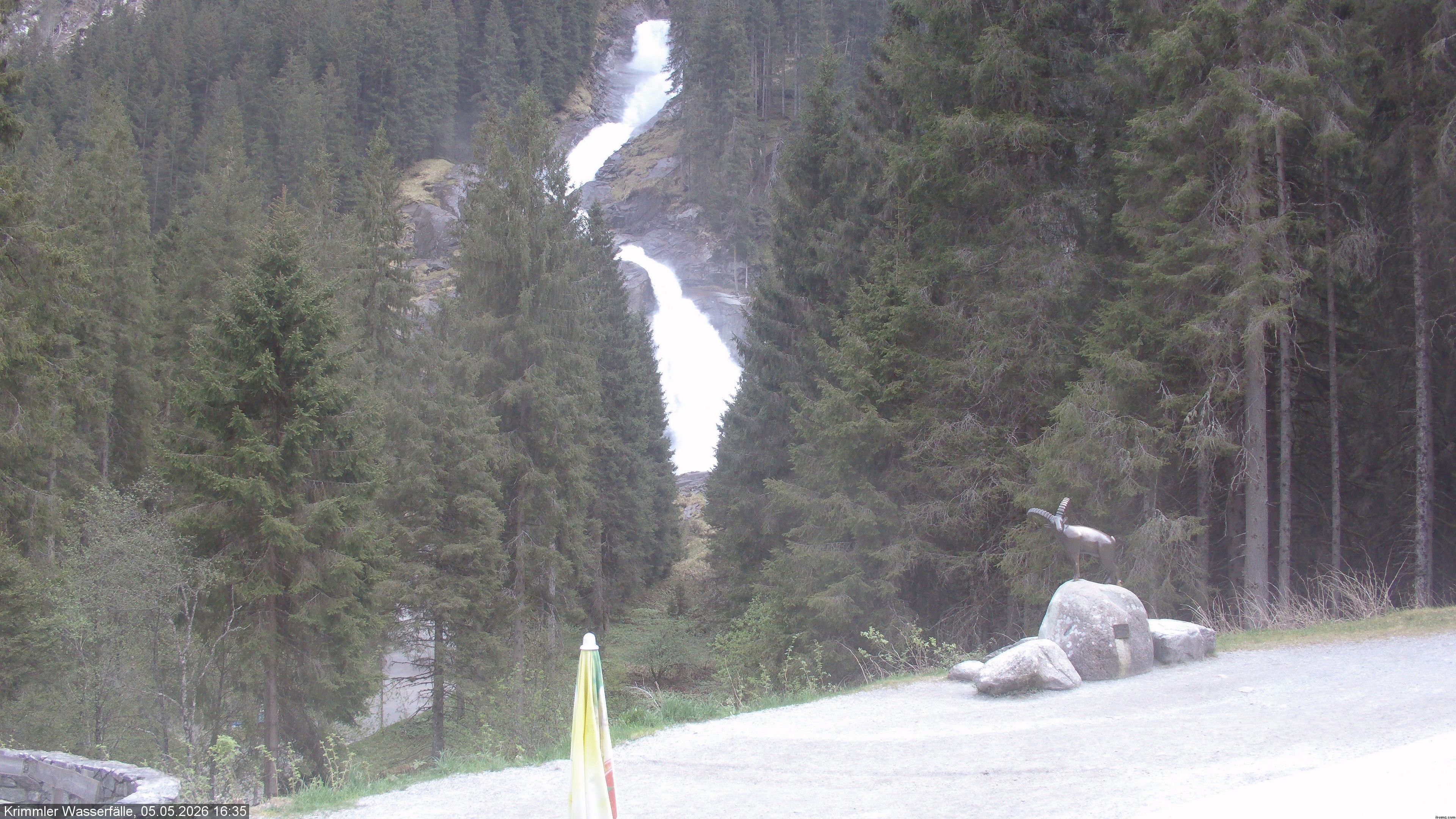 Archiv Foto Webcam Krimmler Wasserfall - Hanke's Café
