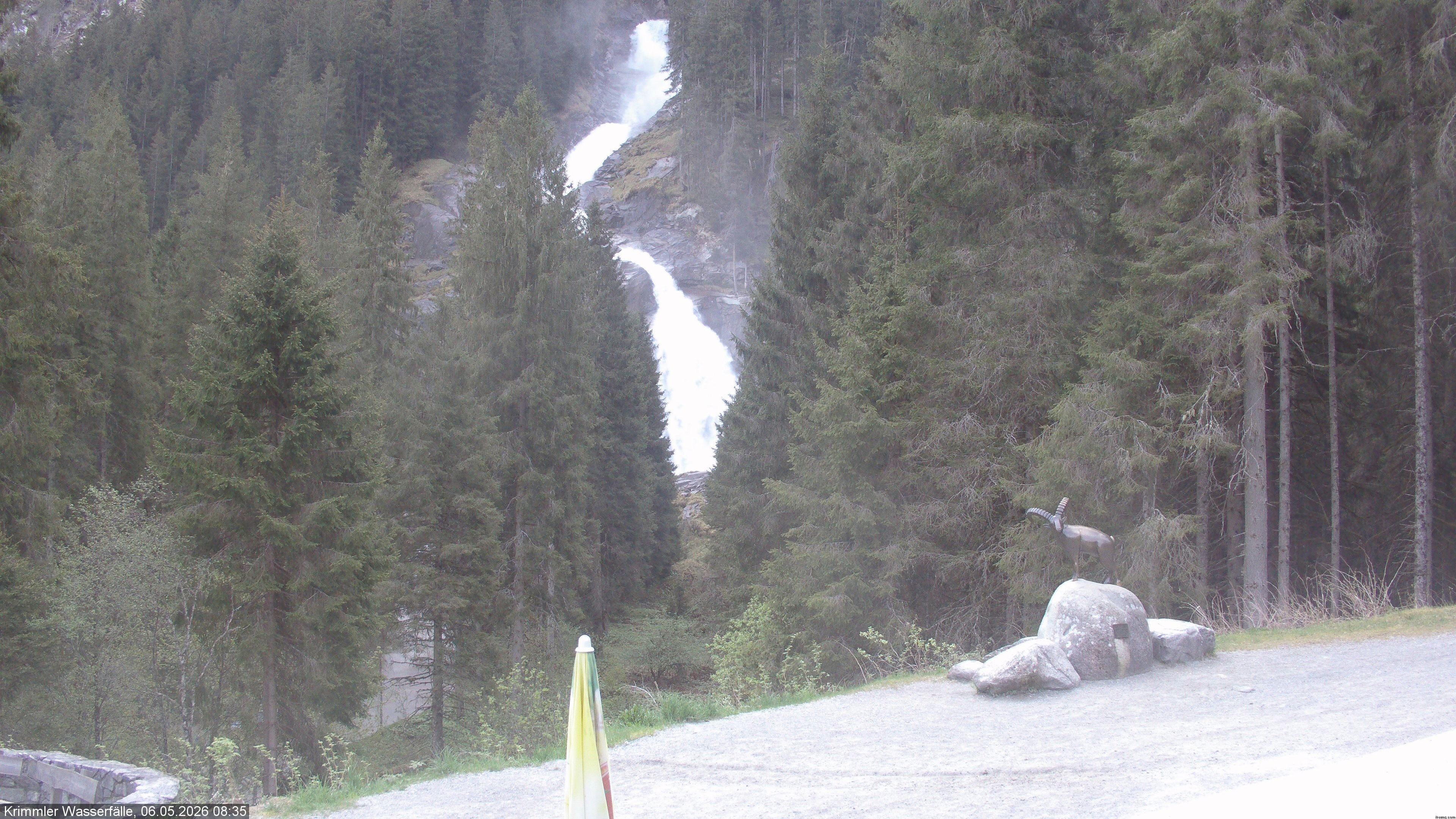 Archiv Foto Webcam Krimmler Wasserfall - Hanke's Café