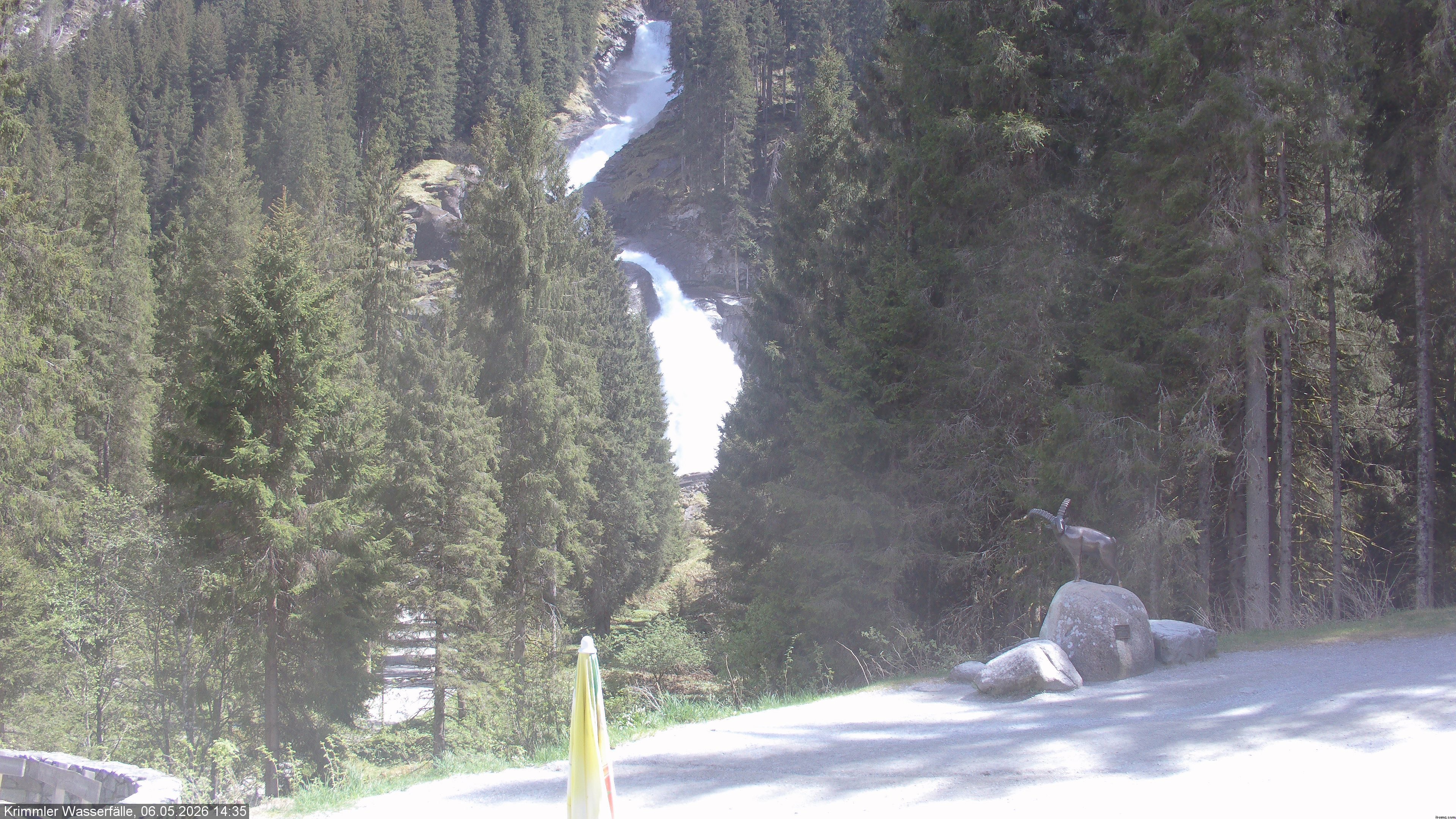 Archiv Foto Webcam Krimmler Wasserfall - Hanke's Café