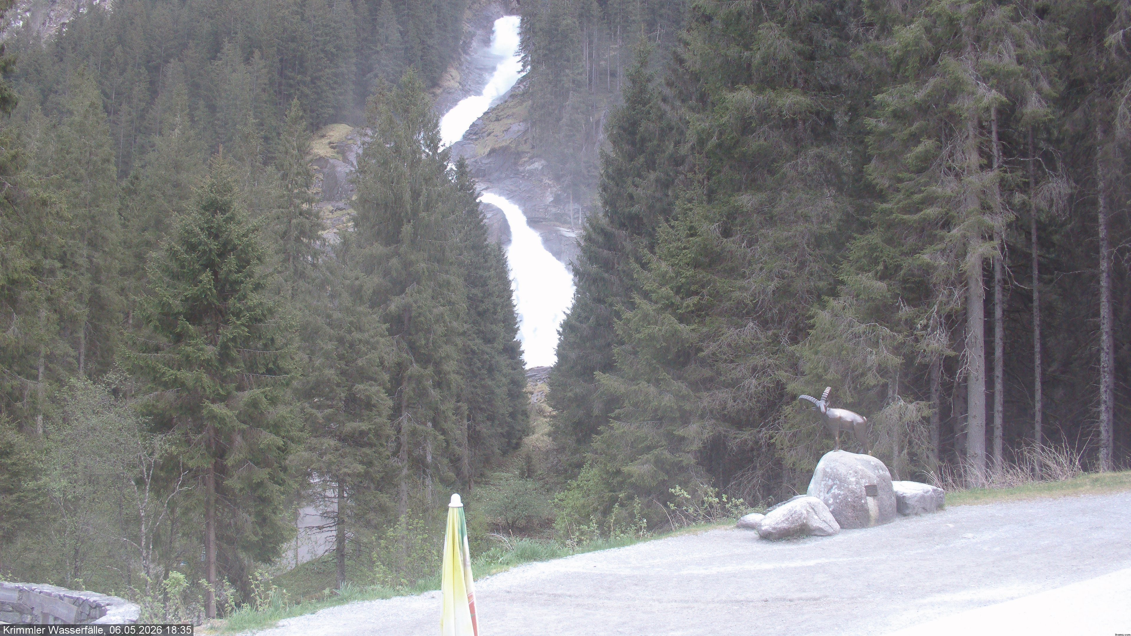 Archiv Foto Webcam Krimmler Wasserfall - Hanke's Café