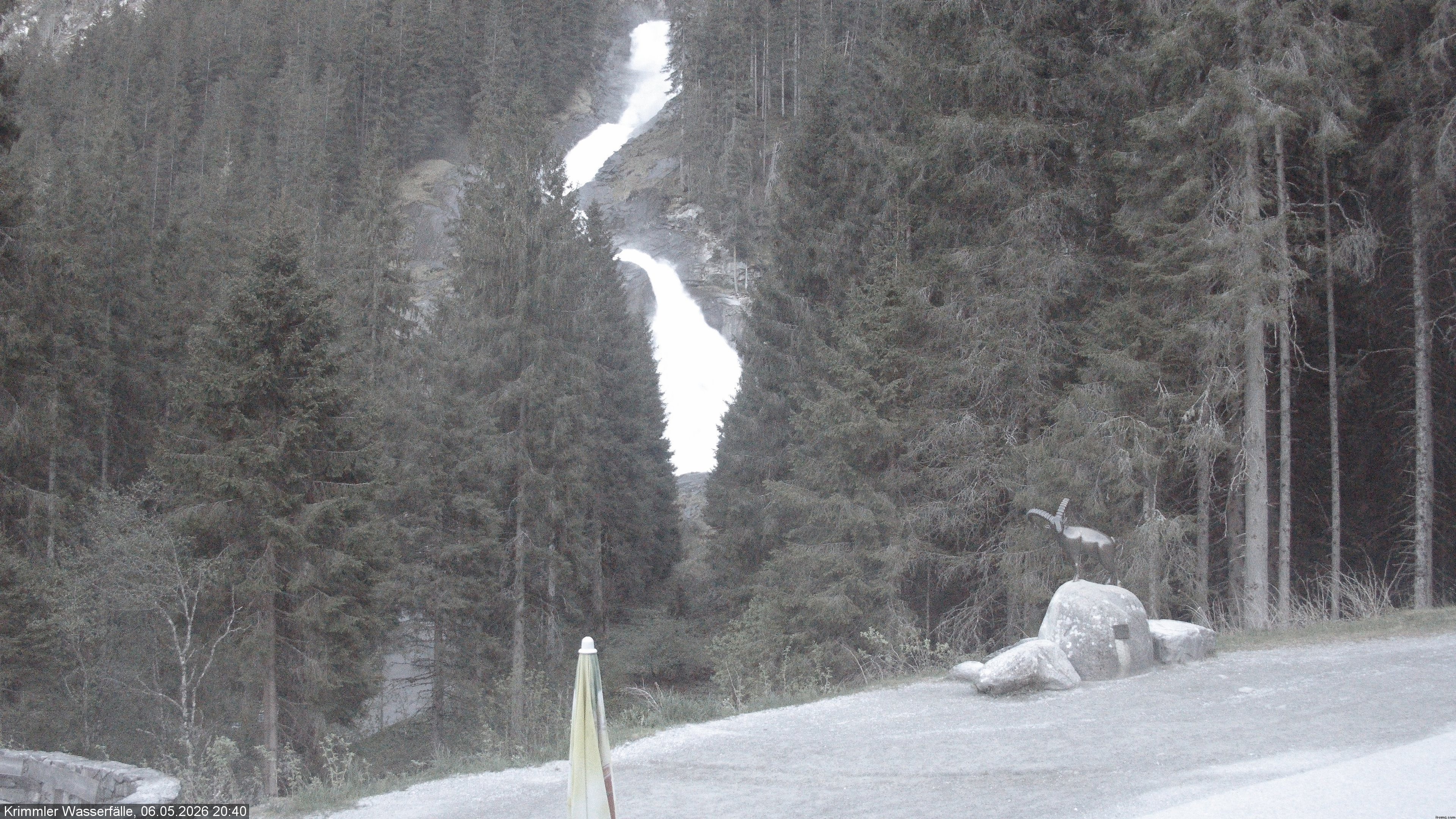 Archiv Foto Webcam Krimmler Wasserfall - Hanke's Café